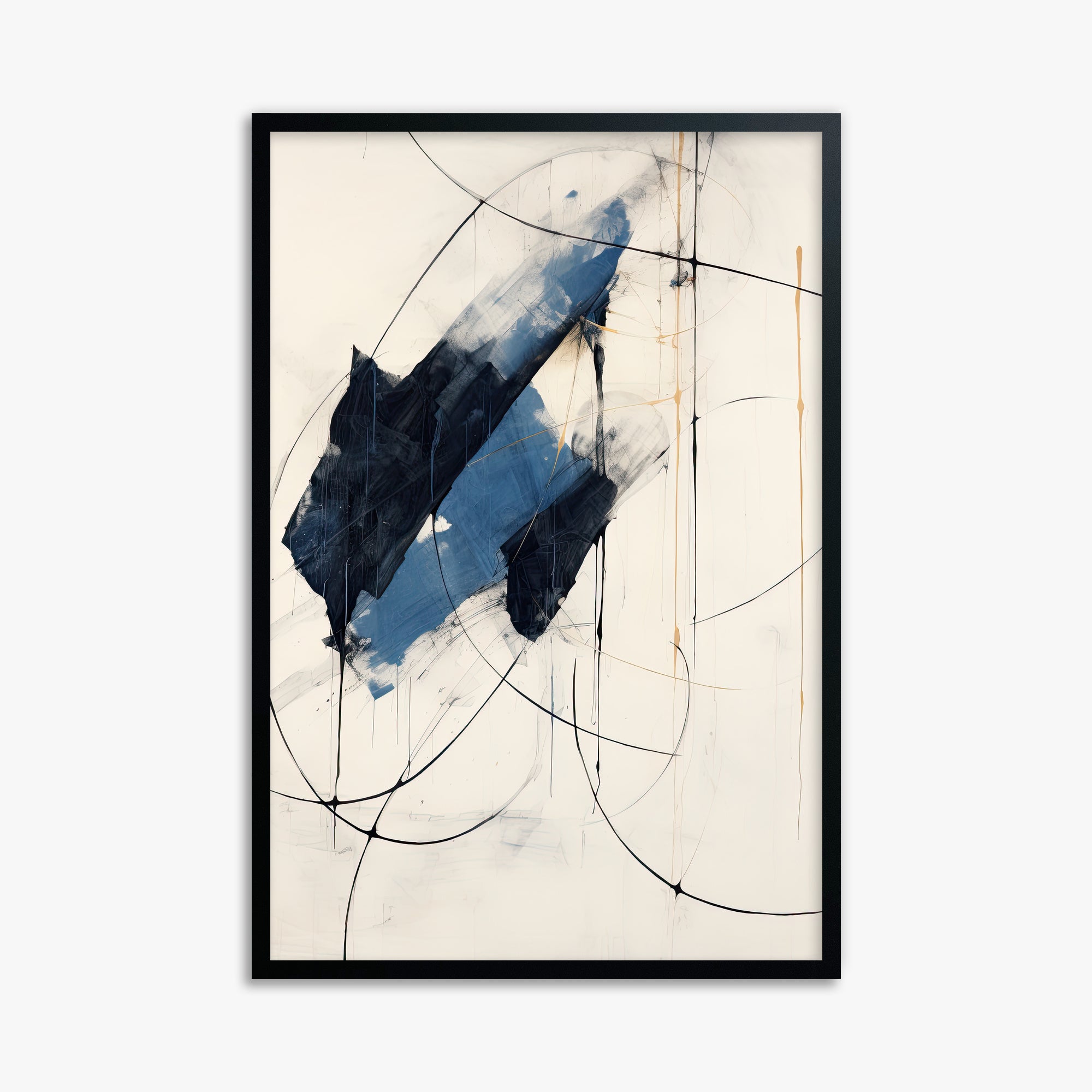 Midnight Sails, 61x91cm Framed Poster With Black Frame