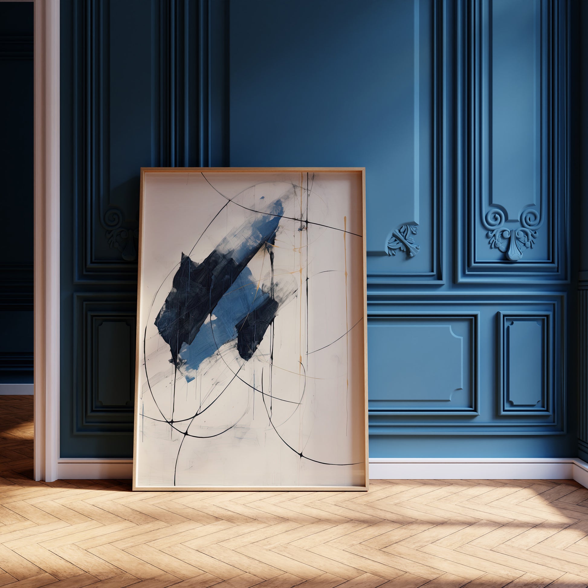 Design Concept No. 12 for Midnight Sails Modern Poster Art