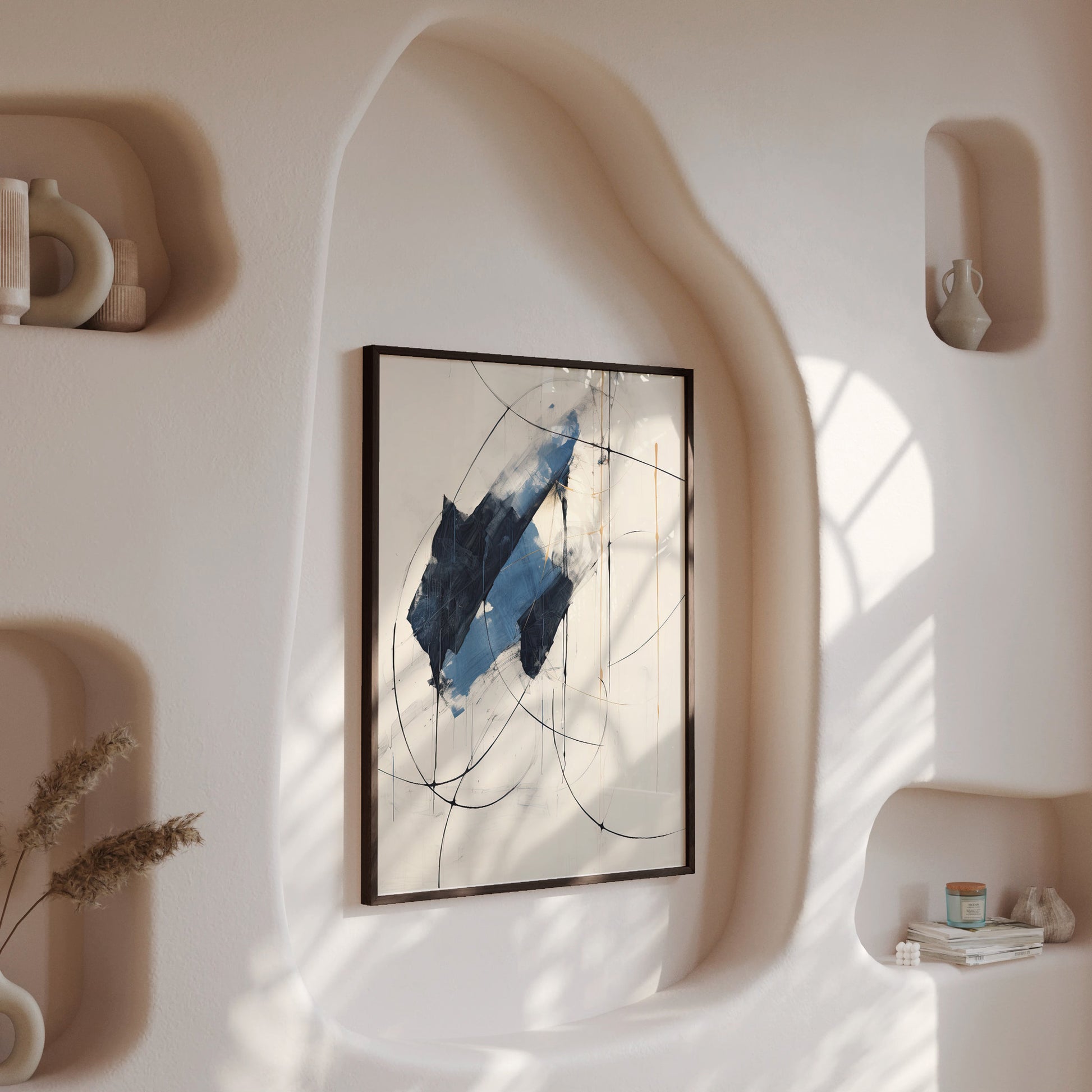 Design Concept No. 13 for Midnight Sails Modern Poster Art