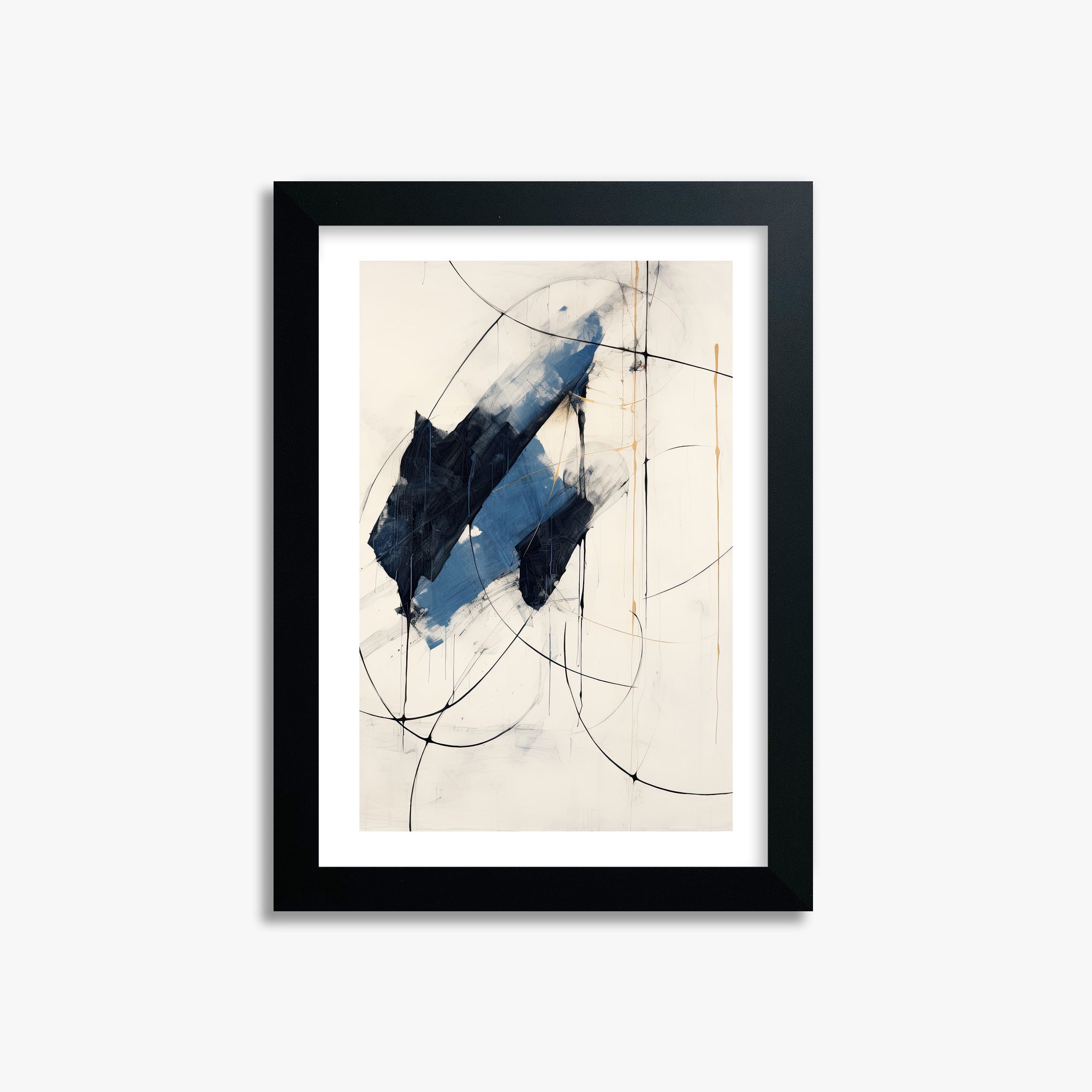 Midnight Sails, 21x30cm Black Framed Art Reproduction