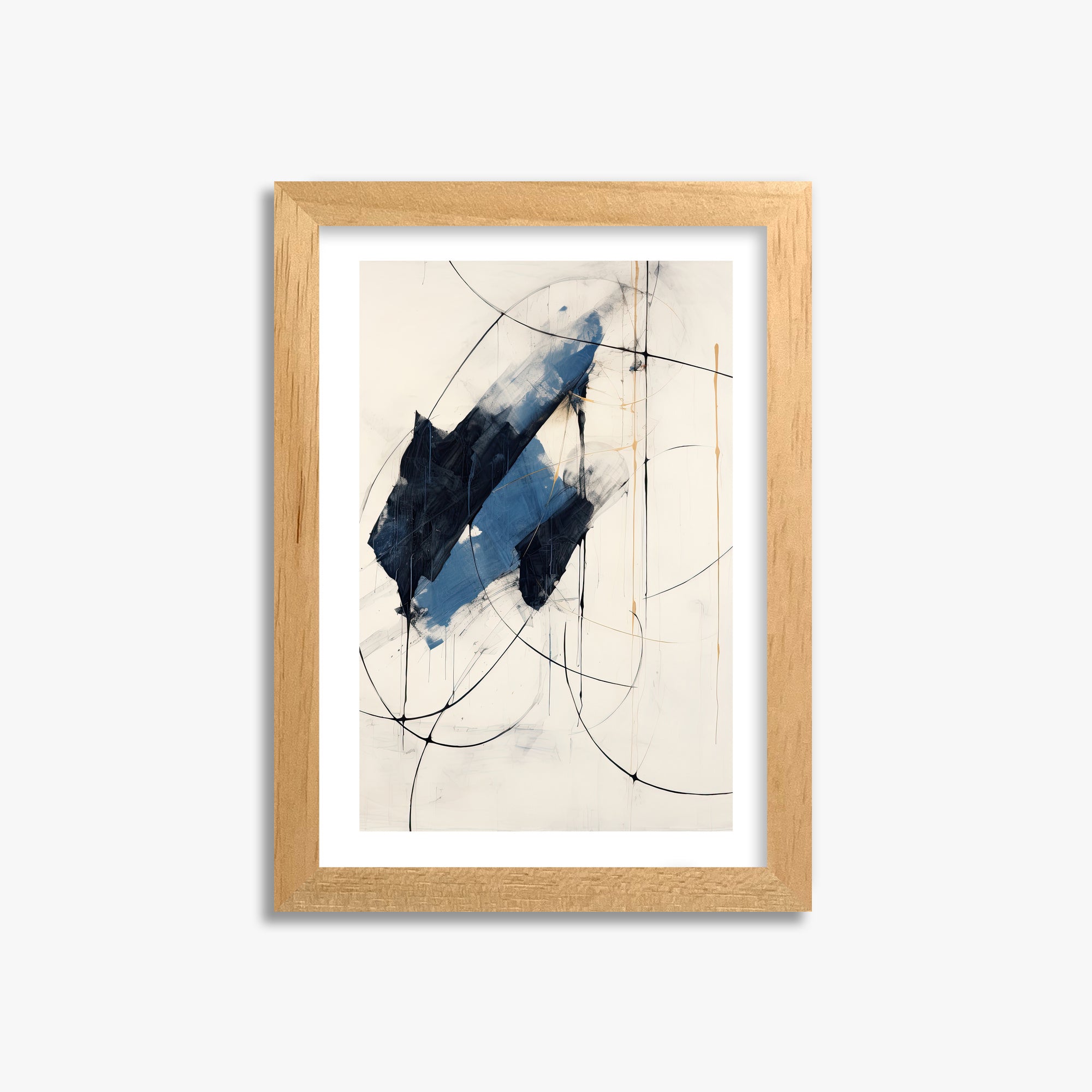 Midnight Sails, 21x30cm Oak Framed Art Reproduction