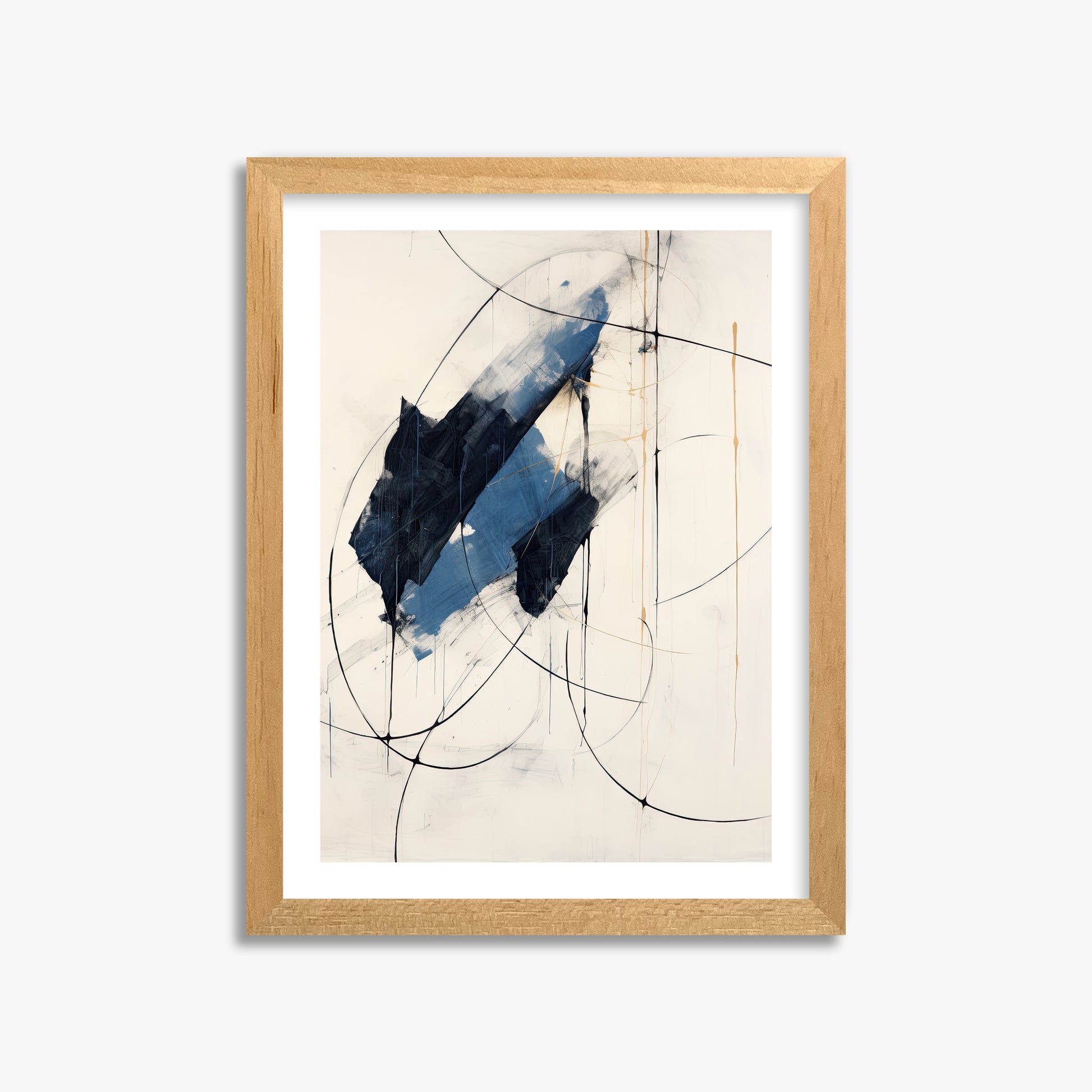Midnight Sails, 30x40cm Oak Framed Art Reproduction