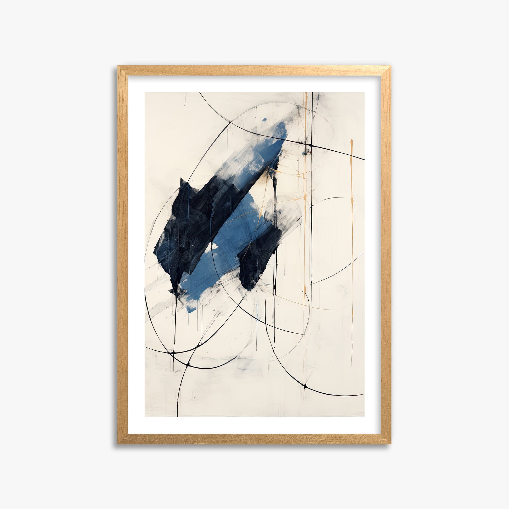 Midnight Sails, 50x70cm Oak Framed Art Reproduction