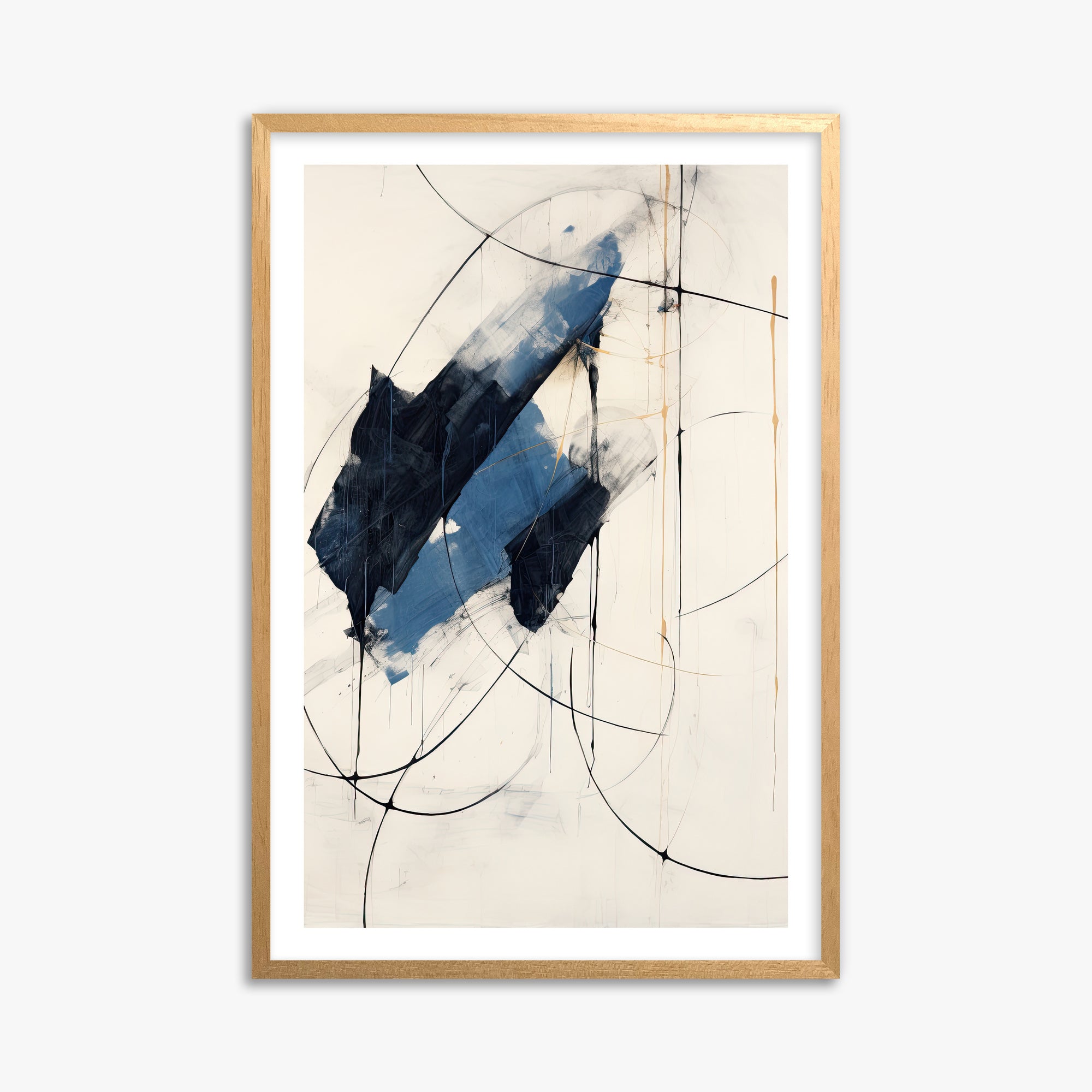 Midnight Sails, 61x91cm Oak Framed Art Reproduction