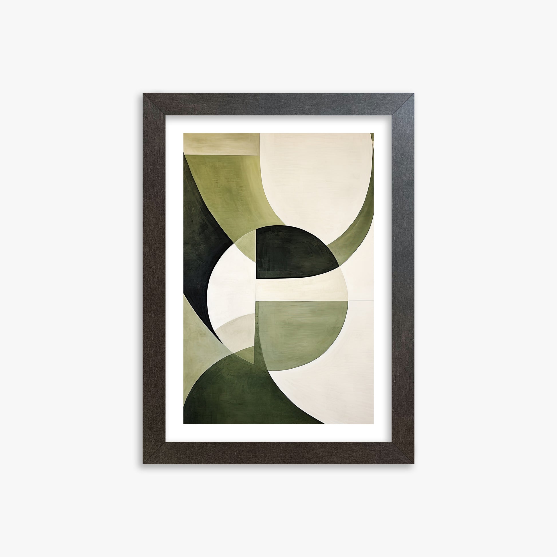 Emerald Eclipse, 21x30cm Framed Art Reproduction With Espresso Frame