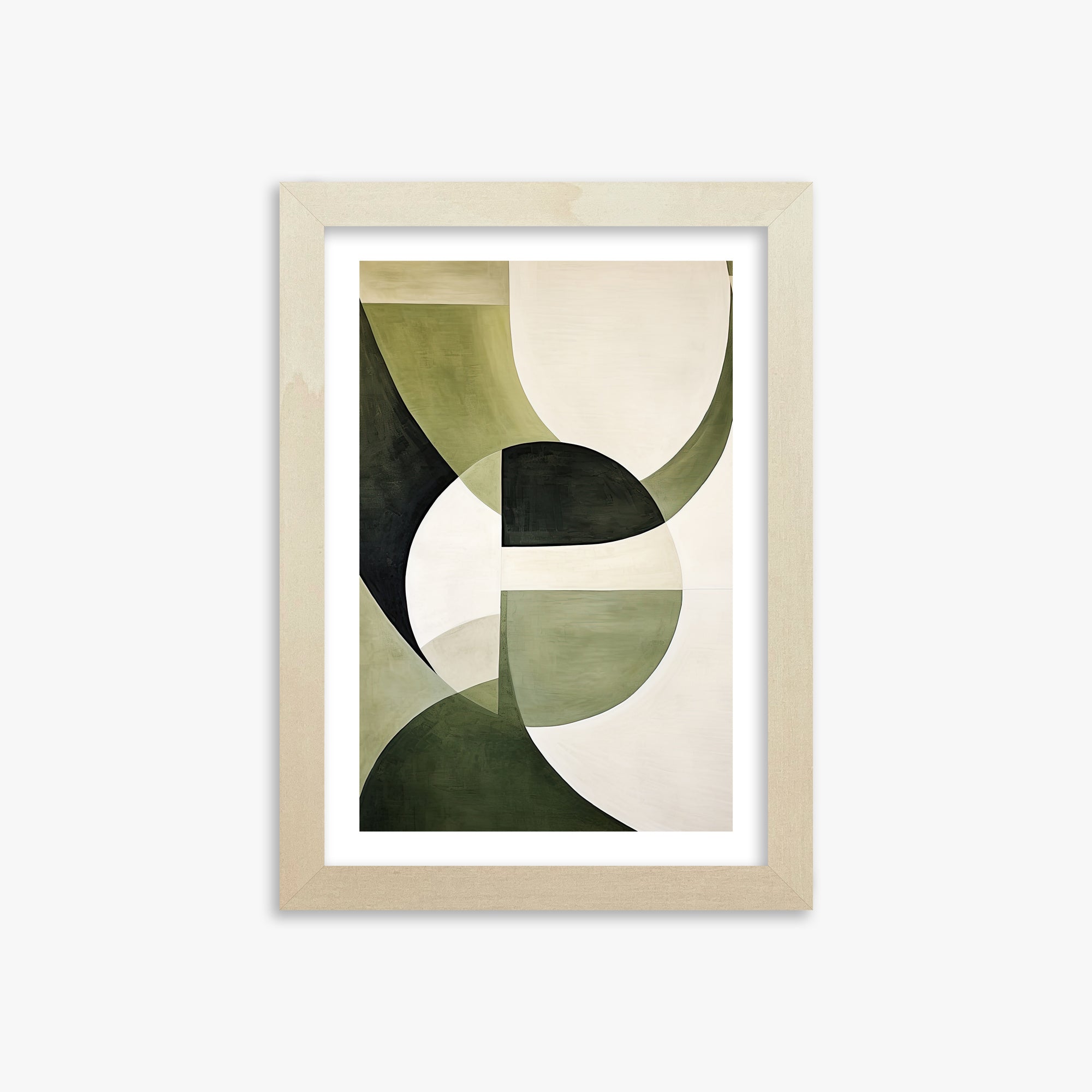 Emerald Eclipse, 21x30cm Framed Art Reproduction With Lime Wood Frame