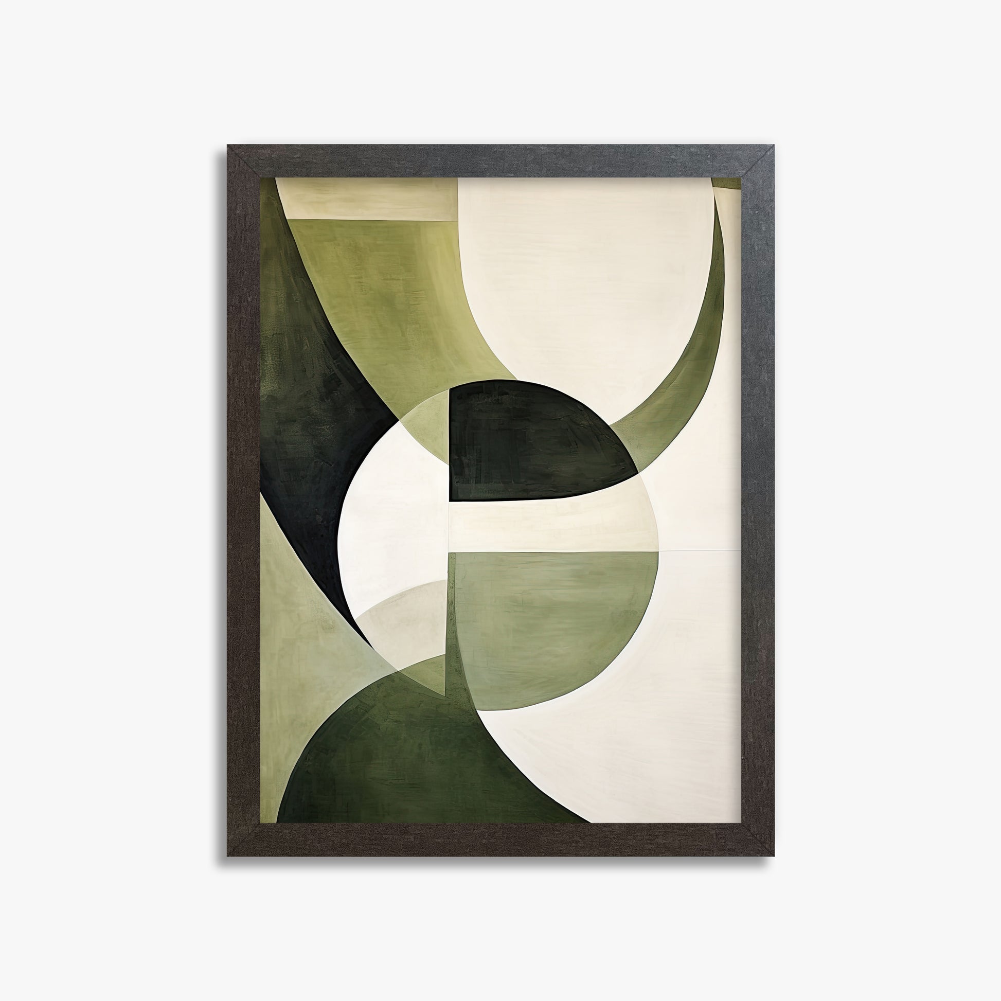 Emerald Eclipse, 30x40cm Framed Art Reproduction With Espresso Frame