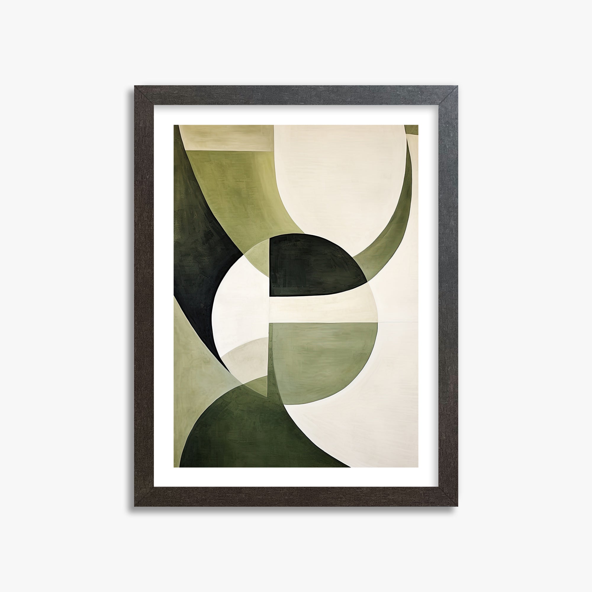Emerald Eclipse, 30x40cm Framed Art Reproduction With Espresso Frame