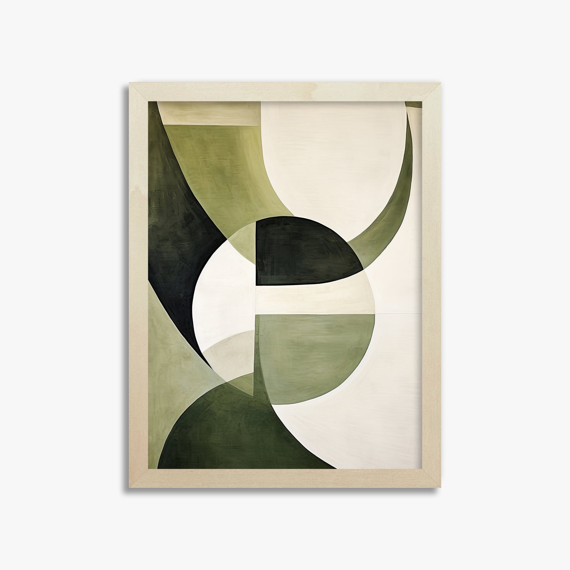 Emerald Eclipse, 30x40cm Framed Art Reproduction With Lime Wood Frame