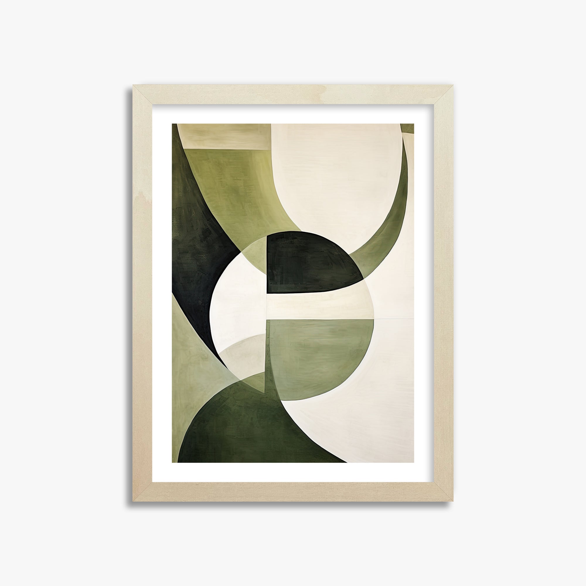 Emerald Eclipse, 30x40cm Framed Art Reproduction With Lime Wood Frame