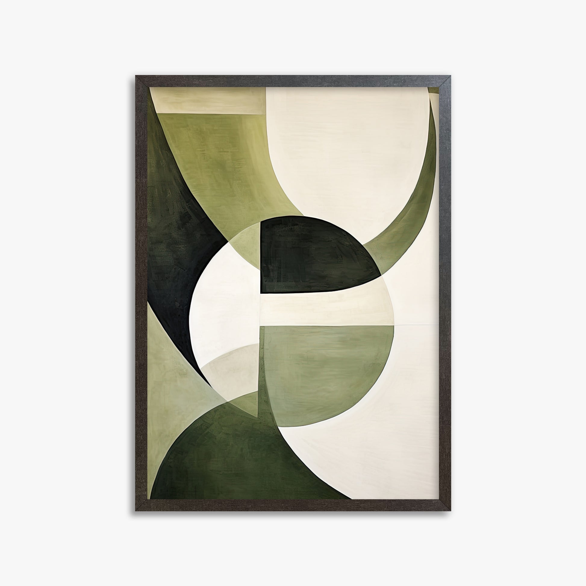 Emerald Eclipse, 50x70cm Framed Art Reproduction With Espresso Frame
