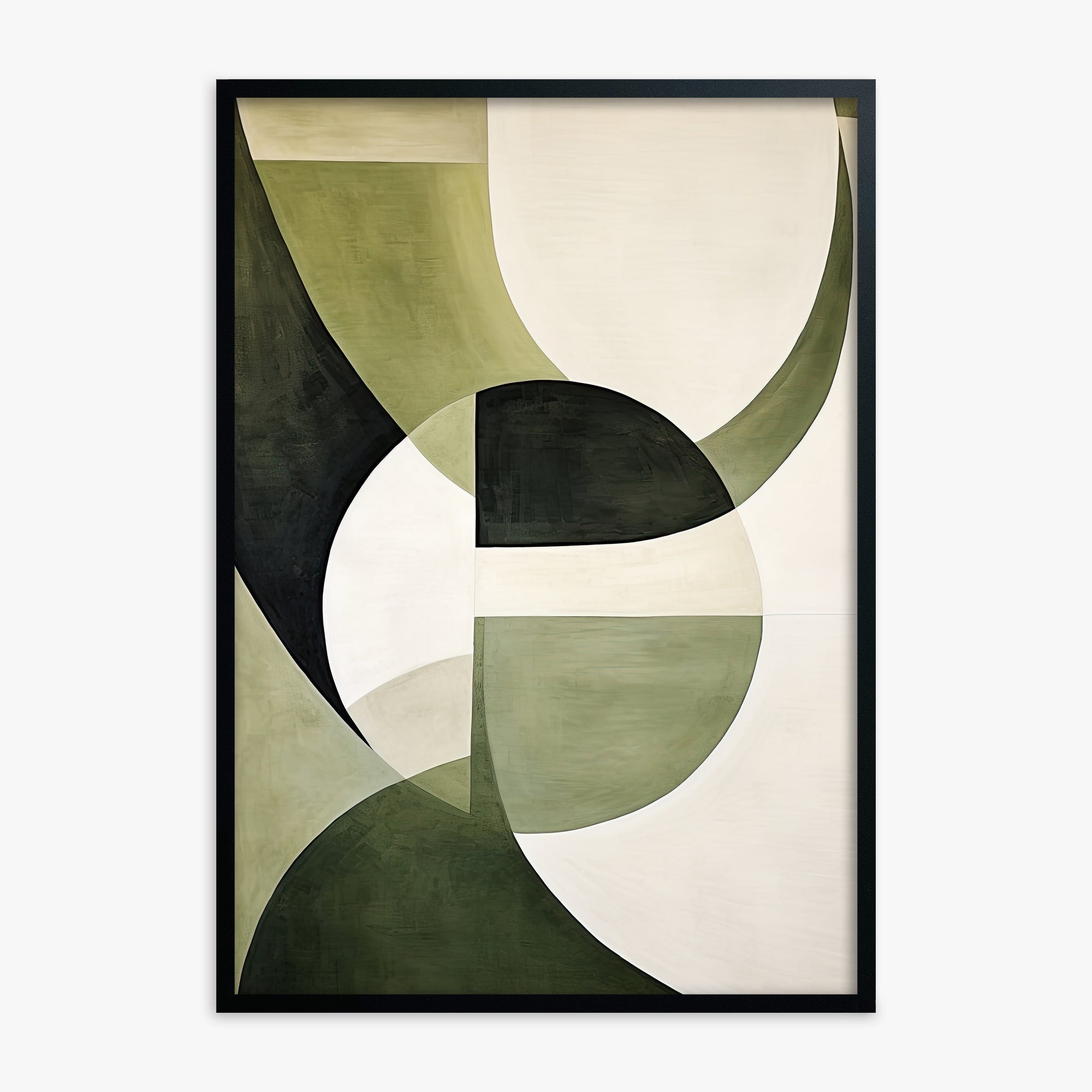 Emerald Eclipse, Black Framed Poster With Black Frame
