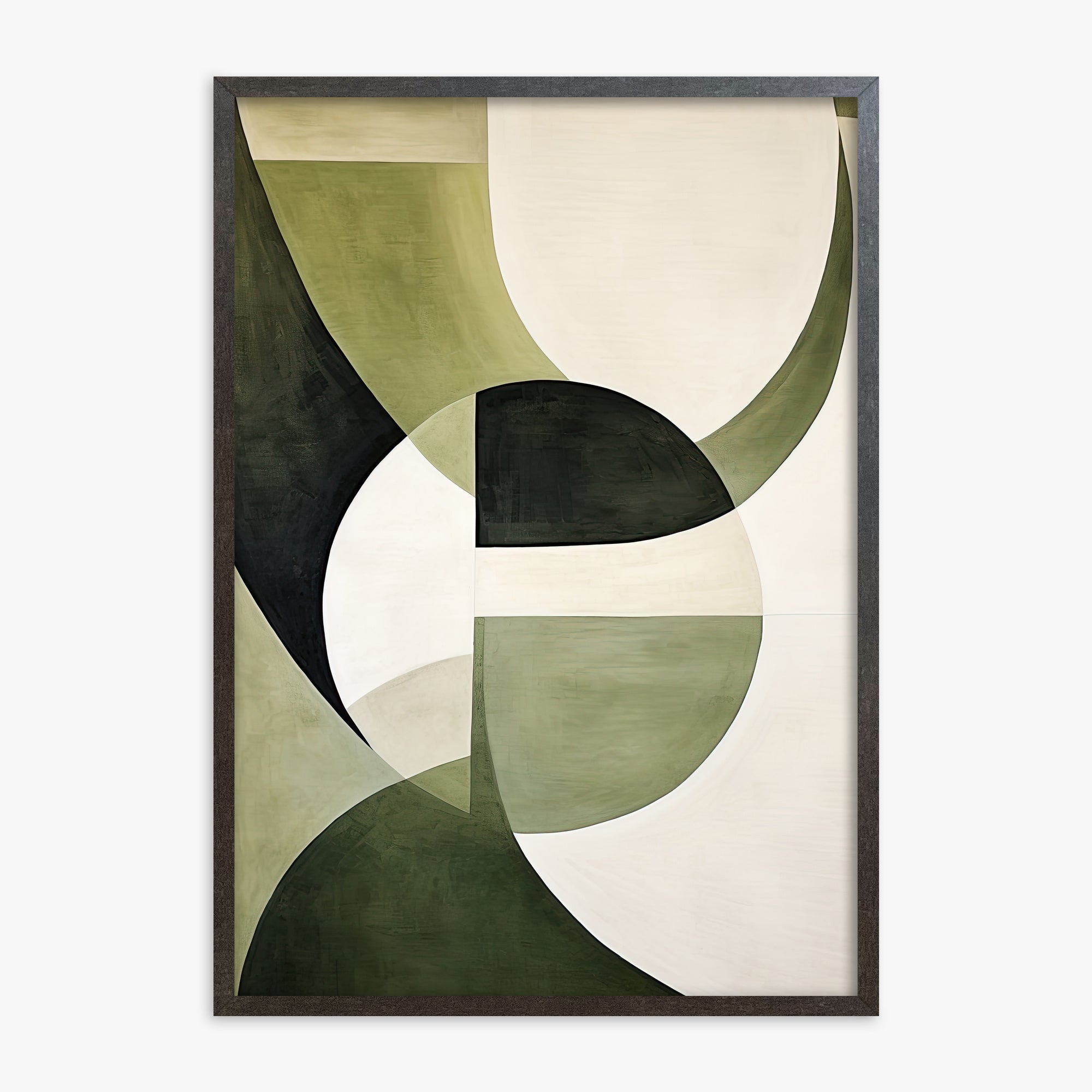 Emerald Eclipse, 70x100cm Framed Art Reproduction With Espresso Frame
