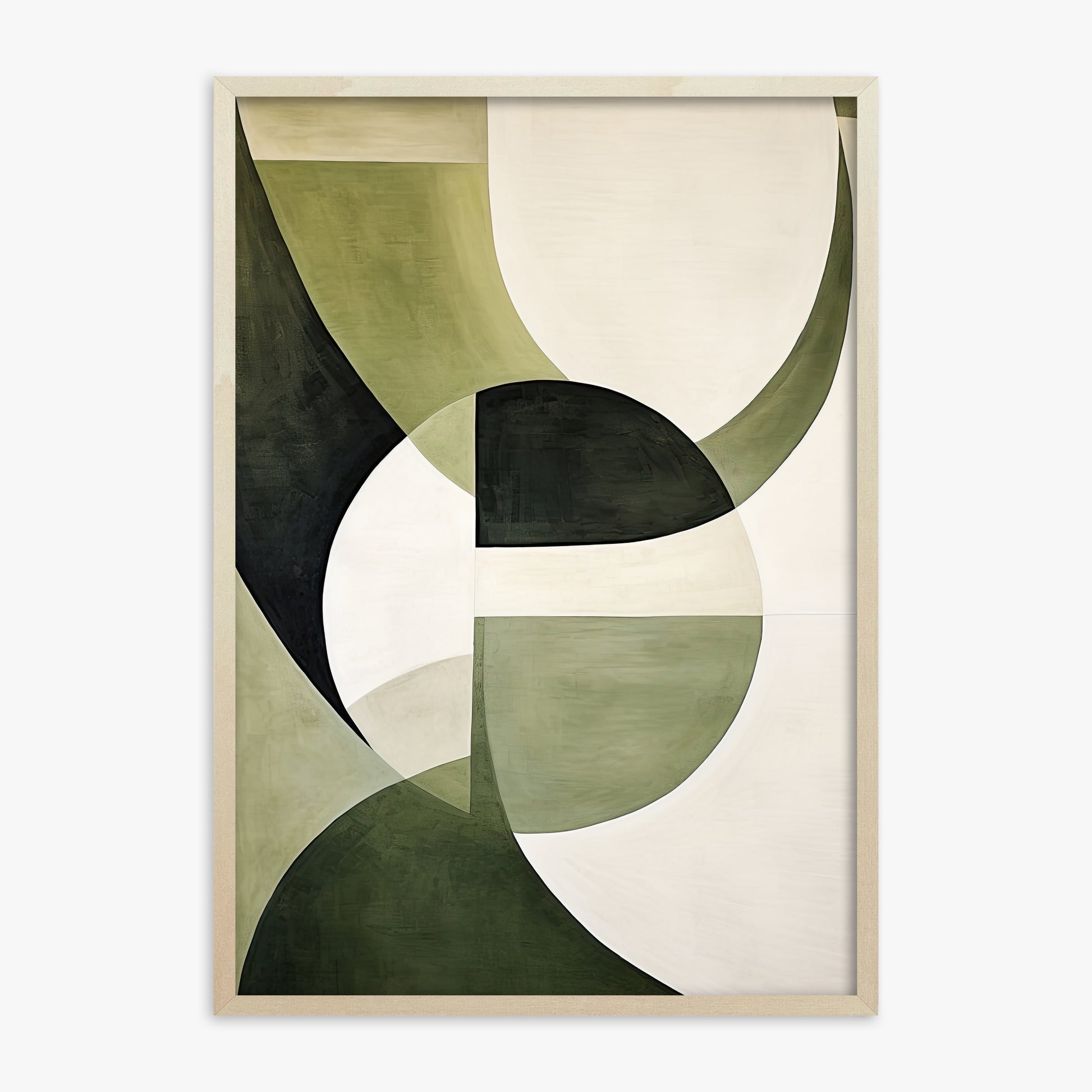 Emerald Eclipse, 70x100cm Framed Art Reproduction With Lime Wood Frame