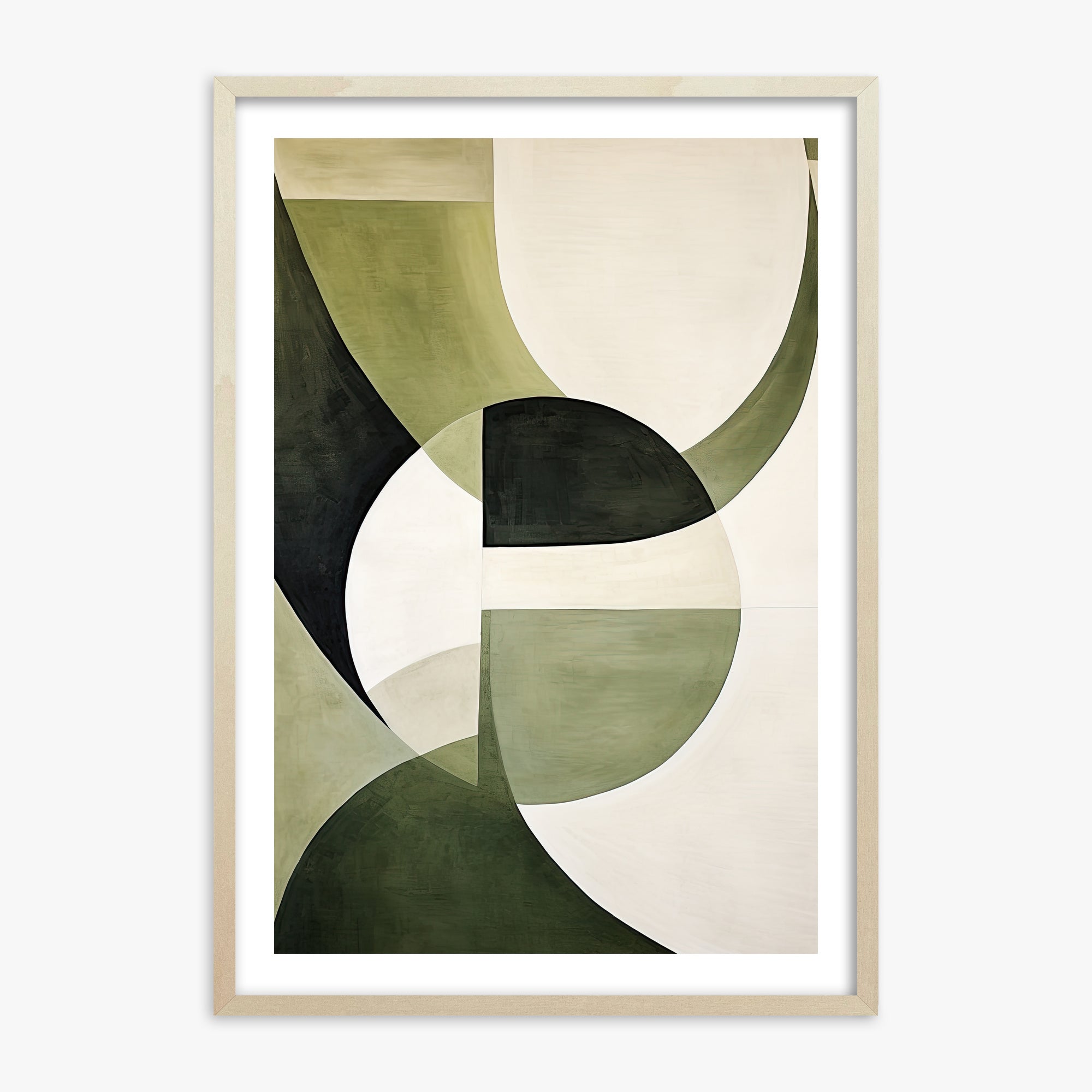 Emerald Eclipse, 70x100cm Framed Art Reproduction With Lime Wood Frame