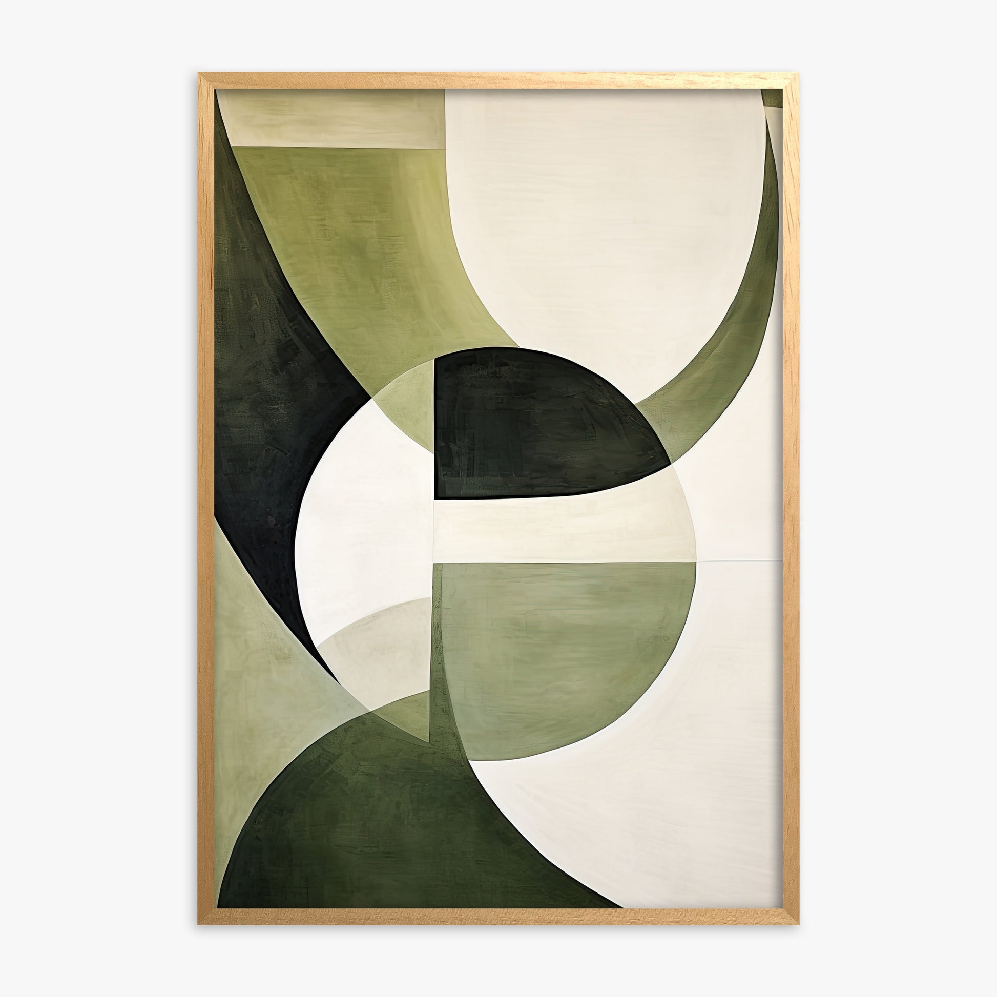 Emerald Eclipse, Oak Framed Poster With Oak Frame