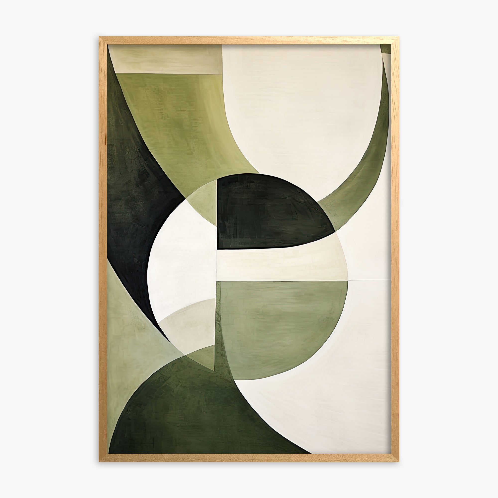 Emerald Eclipse, Oak Framed Poster With Oak Frame