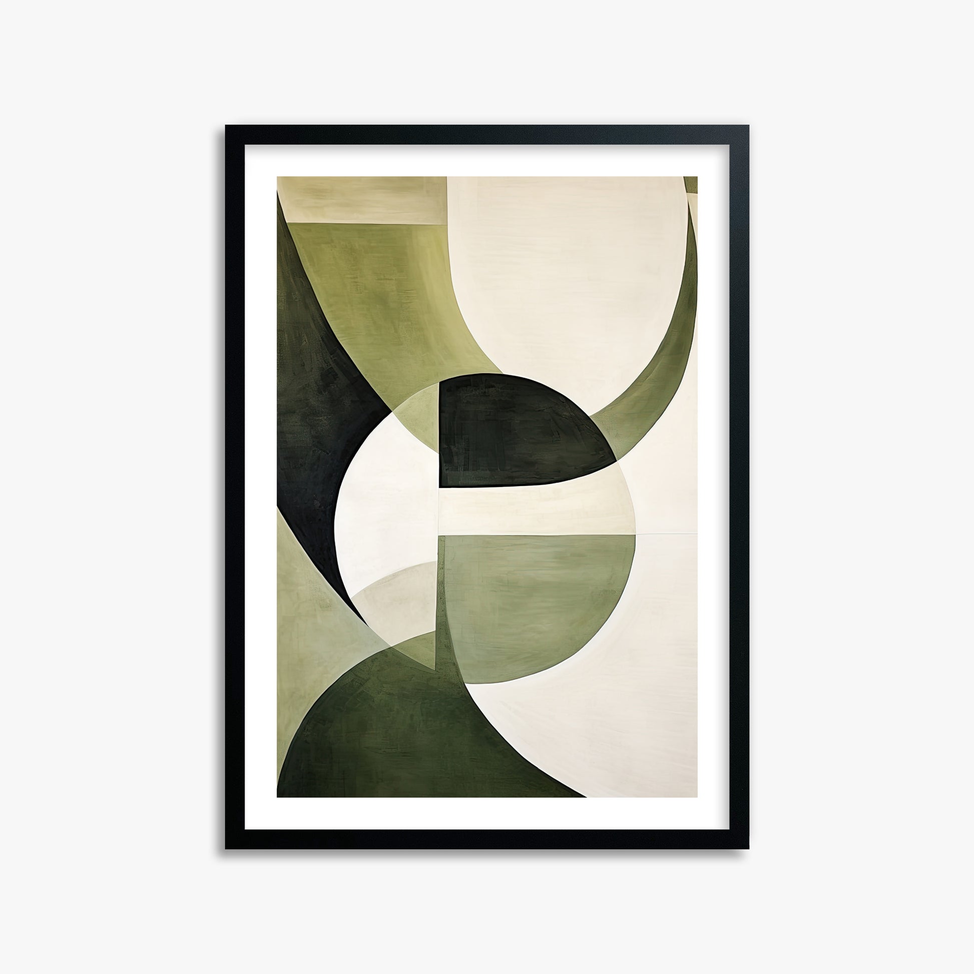Emerald Eclipse, 50x70cm Black Framed Art Reproduction