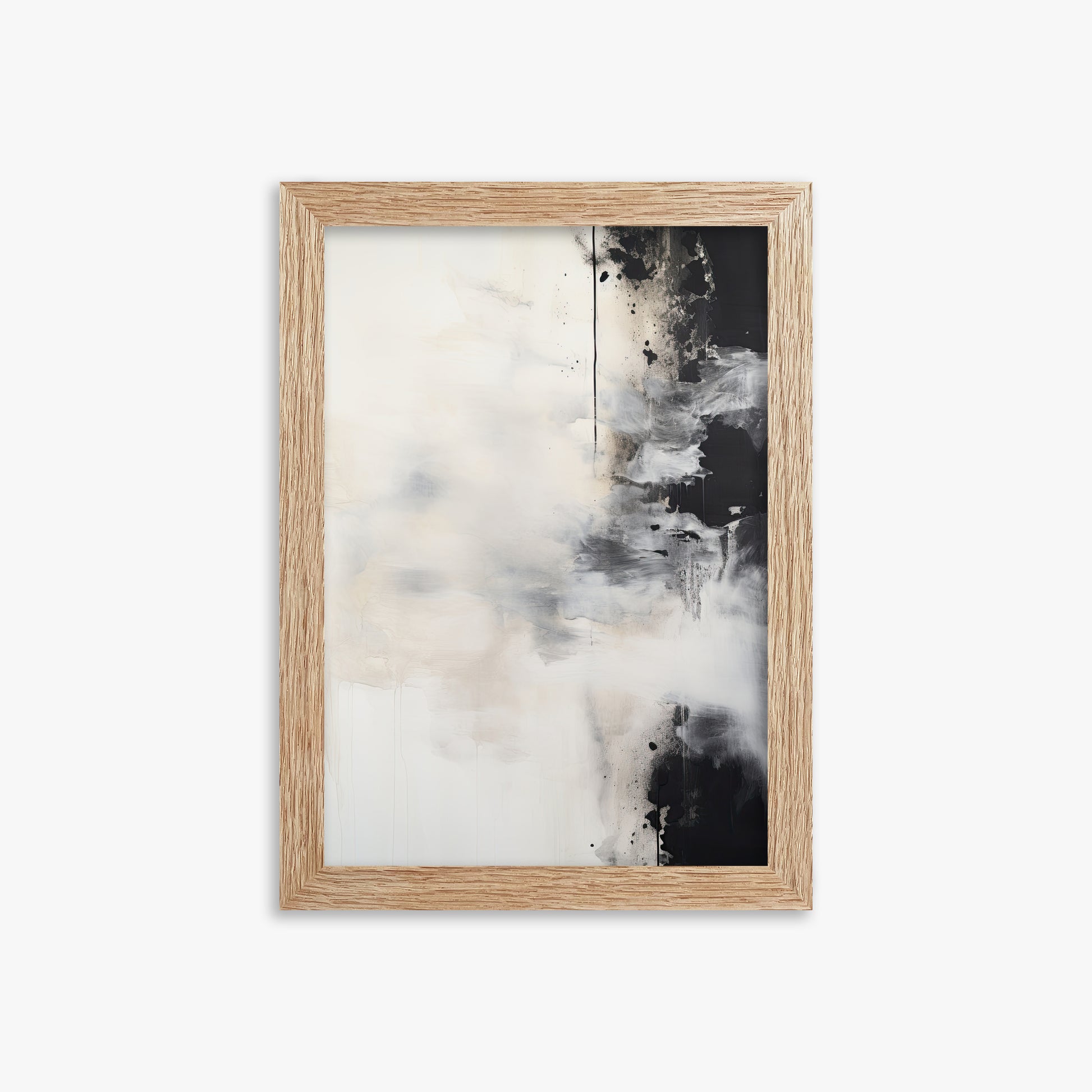 Phantom Cloud, 21x30cm Framed Art Reproduction With Raw Oak Frame