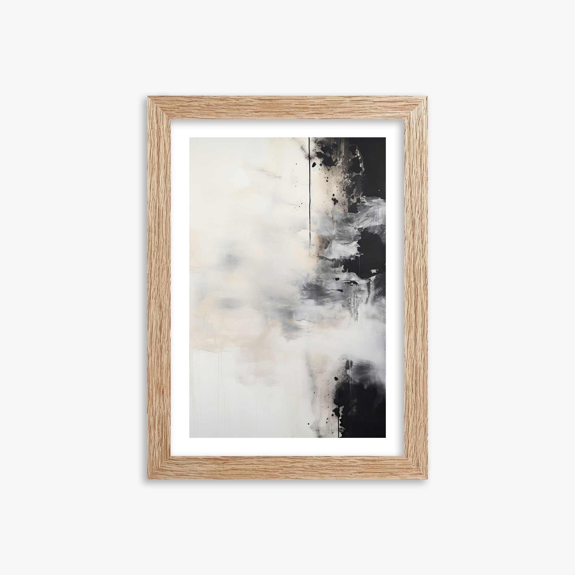 Phantom Cloud, 21x30cm Framed Art Reproduction With Raw Oak Frame