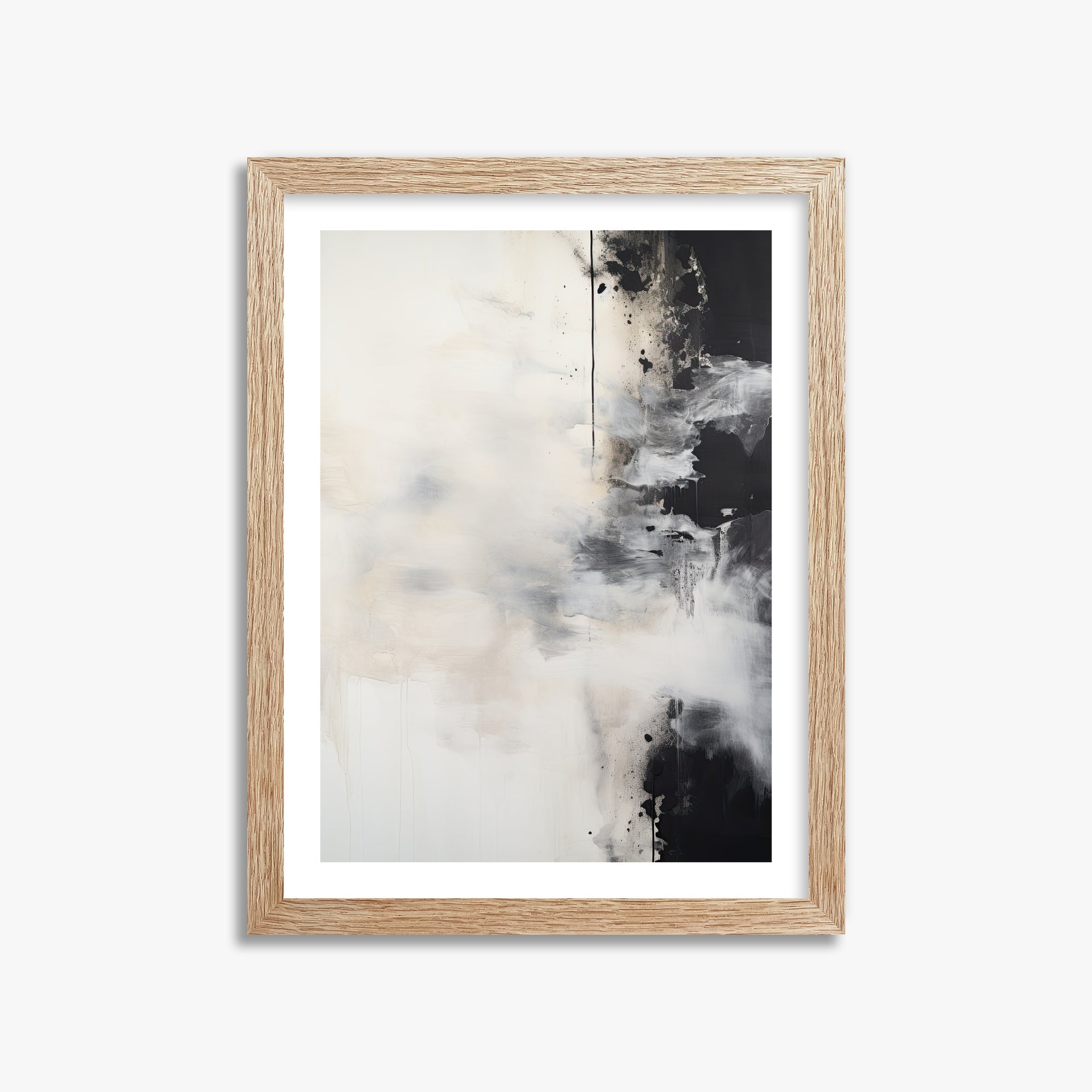 Phantom Cloud, 30x40cm Framed Art Reproduction With Raw Oak Frame