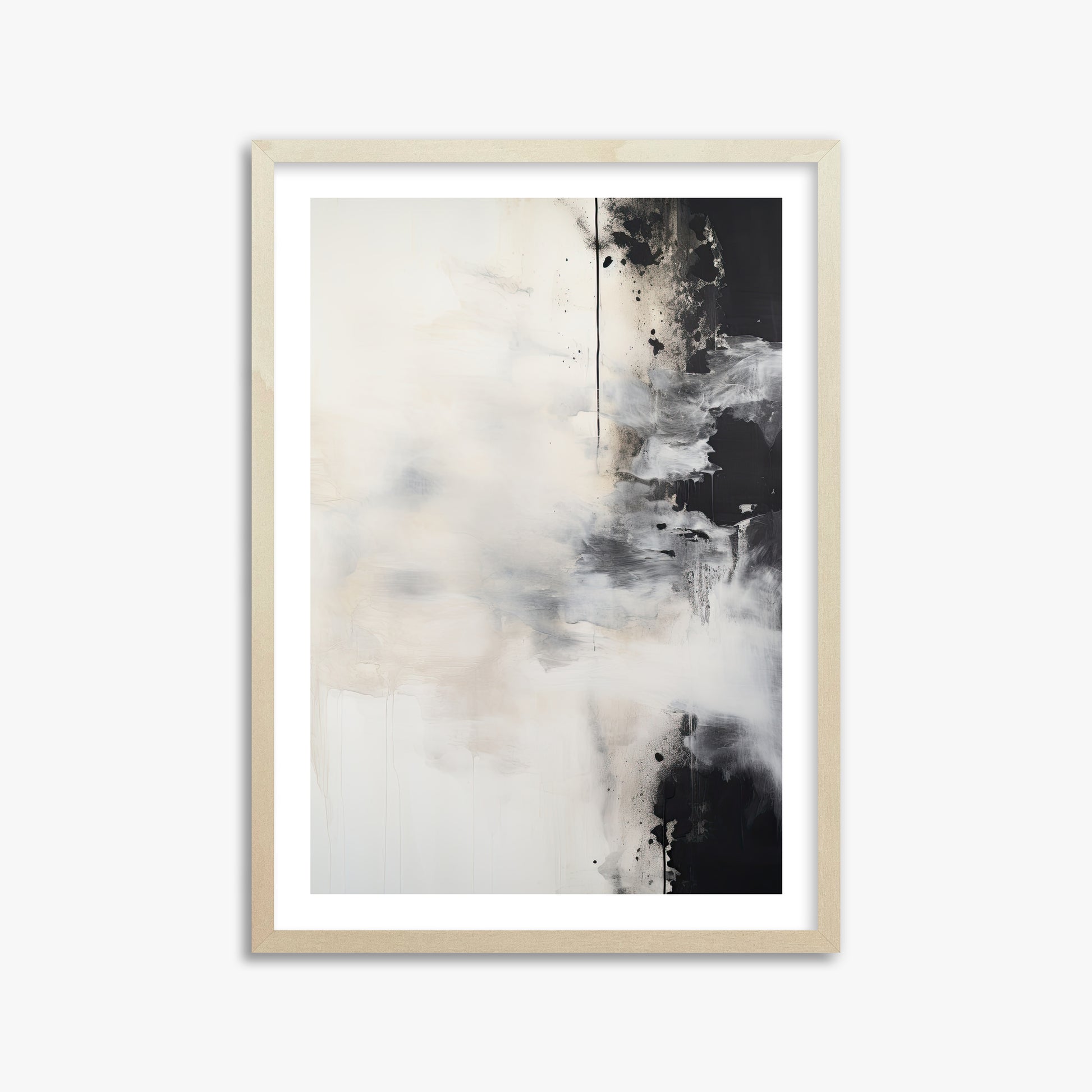 Phantom Cloud, 50x70cm Framed Art Reproduction With Lime Wood Frame