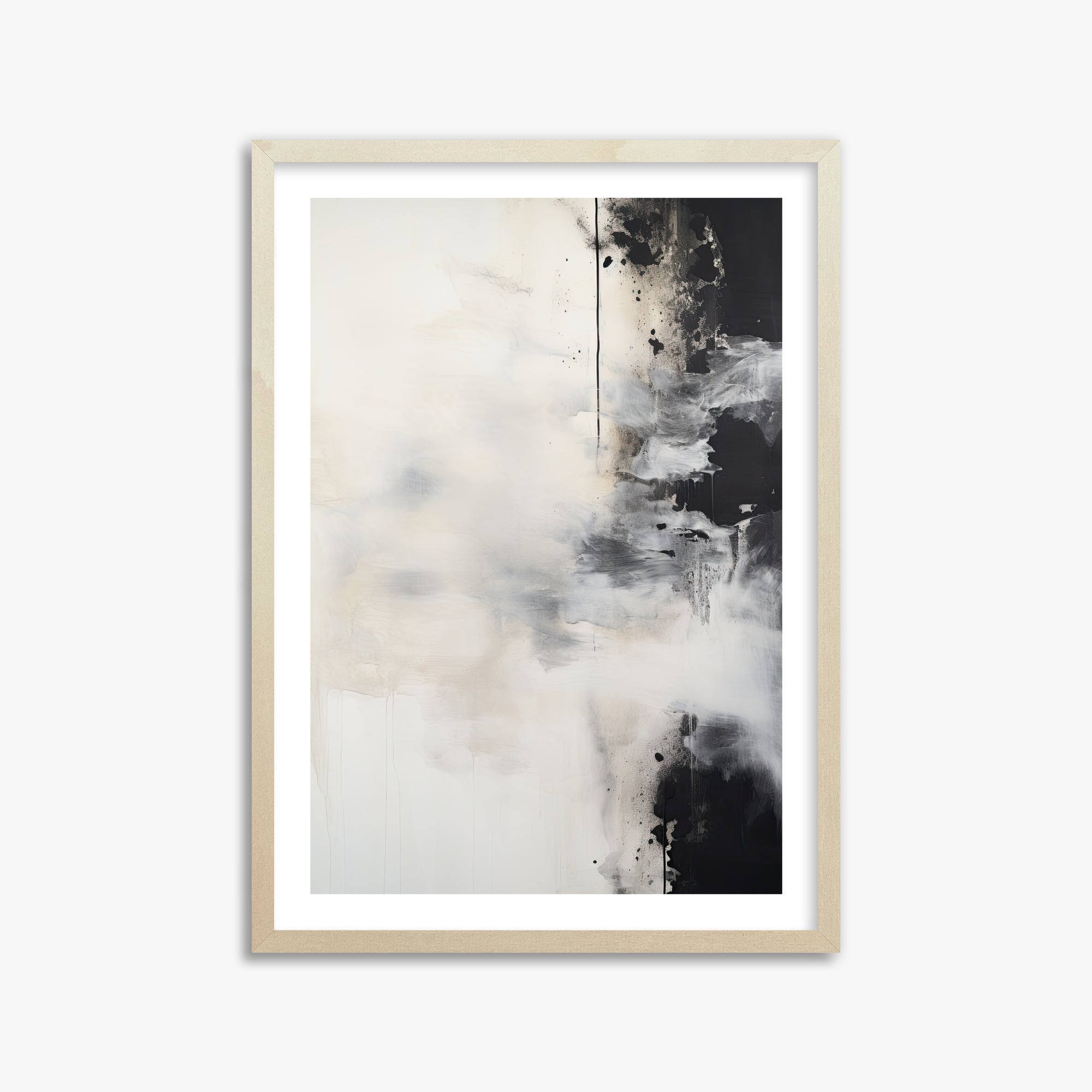 Phantom Cloud, 50x70cm Framed Art Reproduction With Lime Wood Frame