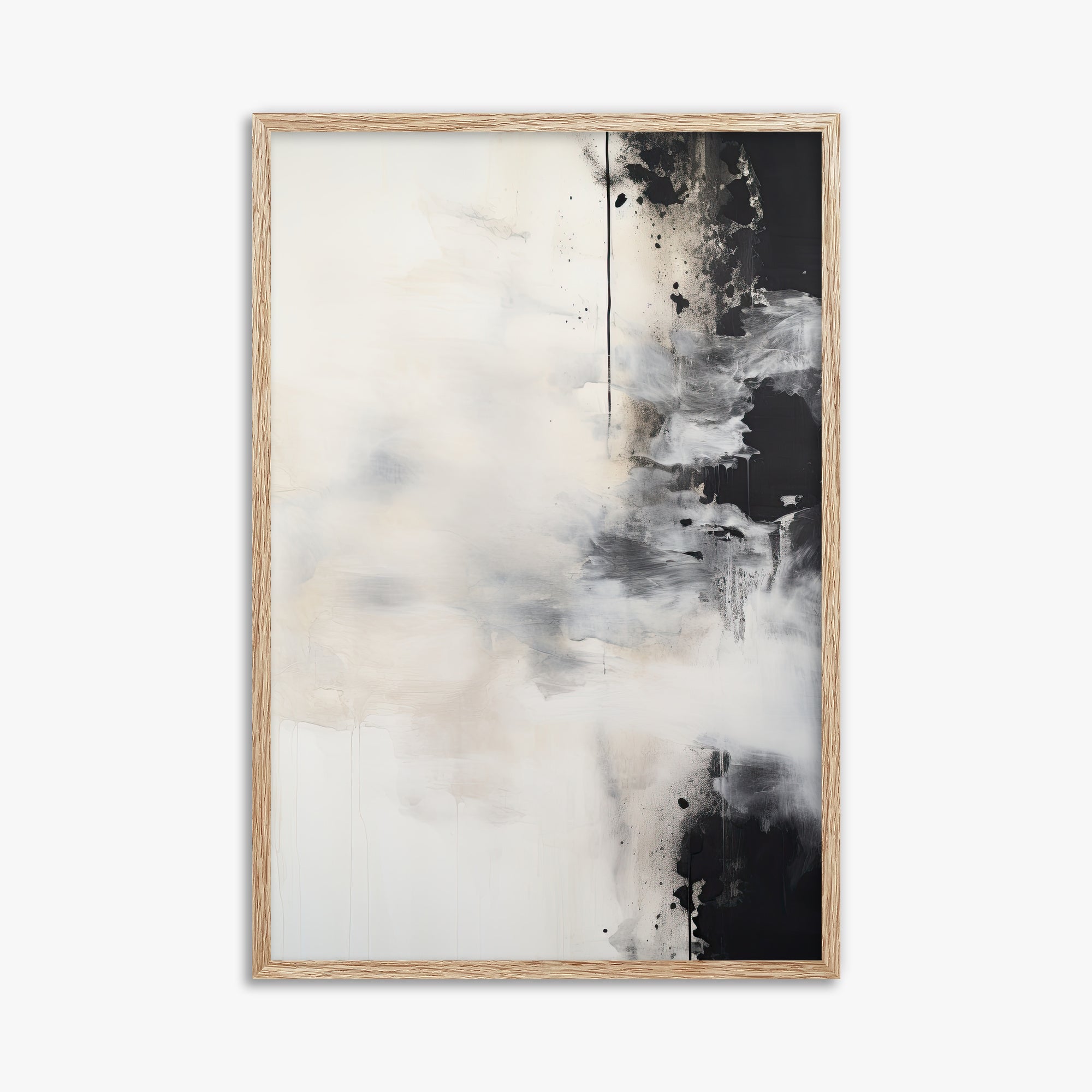 Phantom Cloud, 61x91cm Framed Art Reproduction With Raw Oak Frame