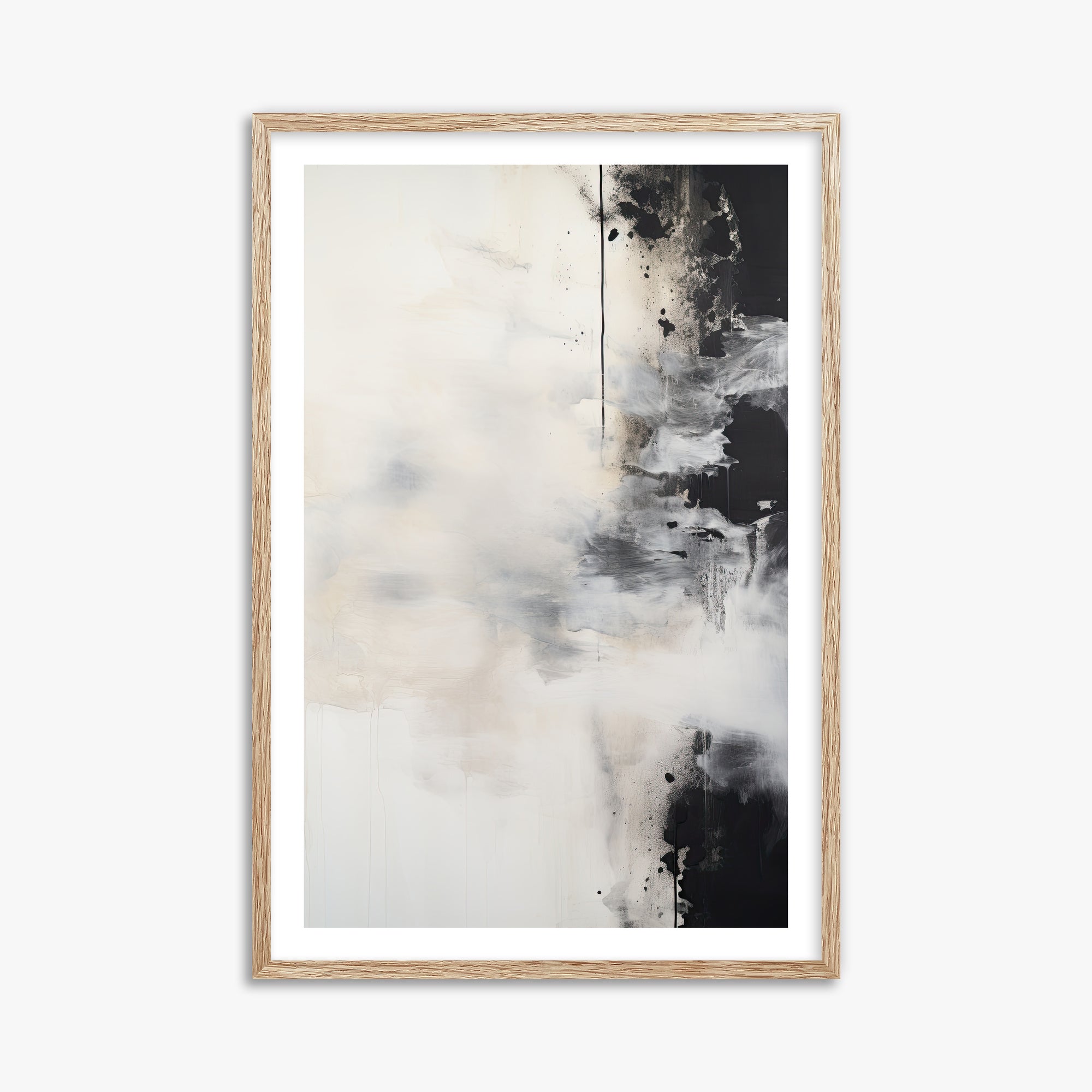 Phantom Cloud, 61x91cm Framed Art Reproduction With Raw Oak Frame
