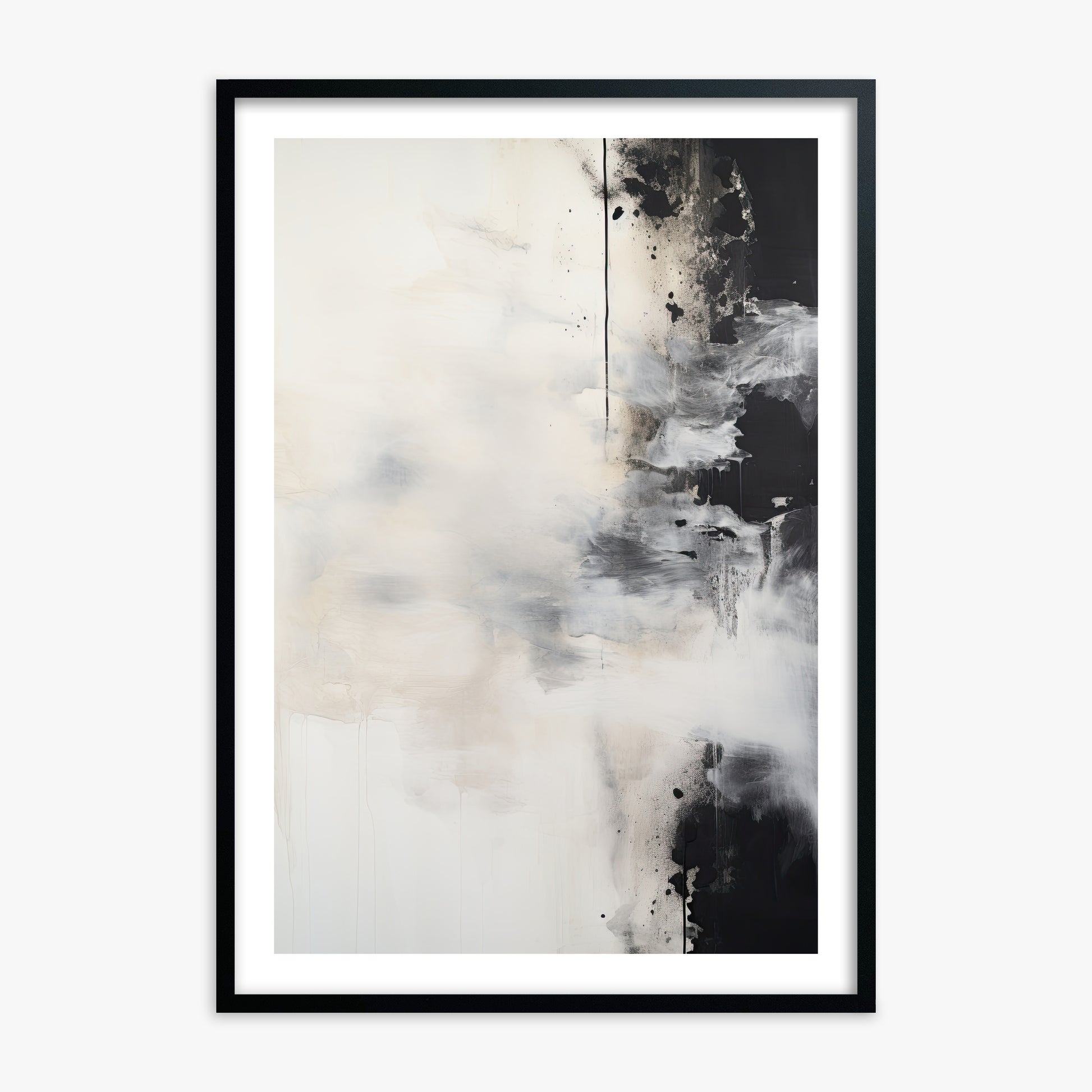 Phantom Cloud, Black Framed Poster With Black Frame