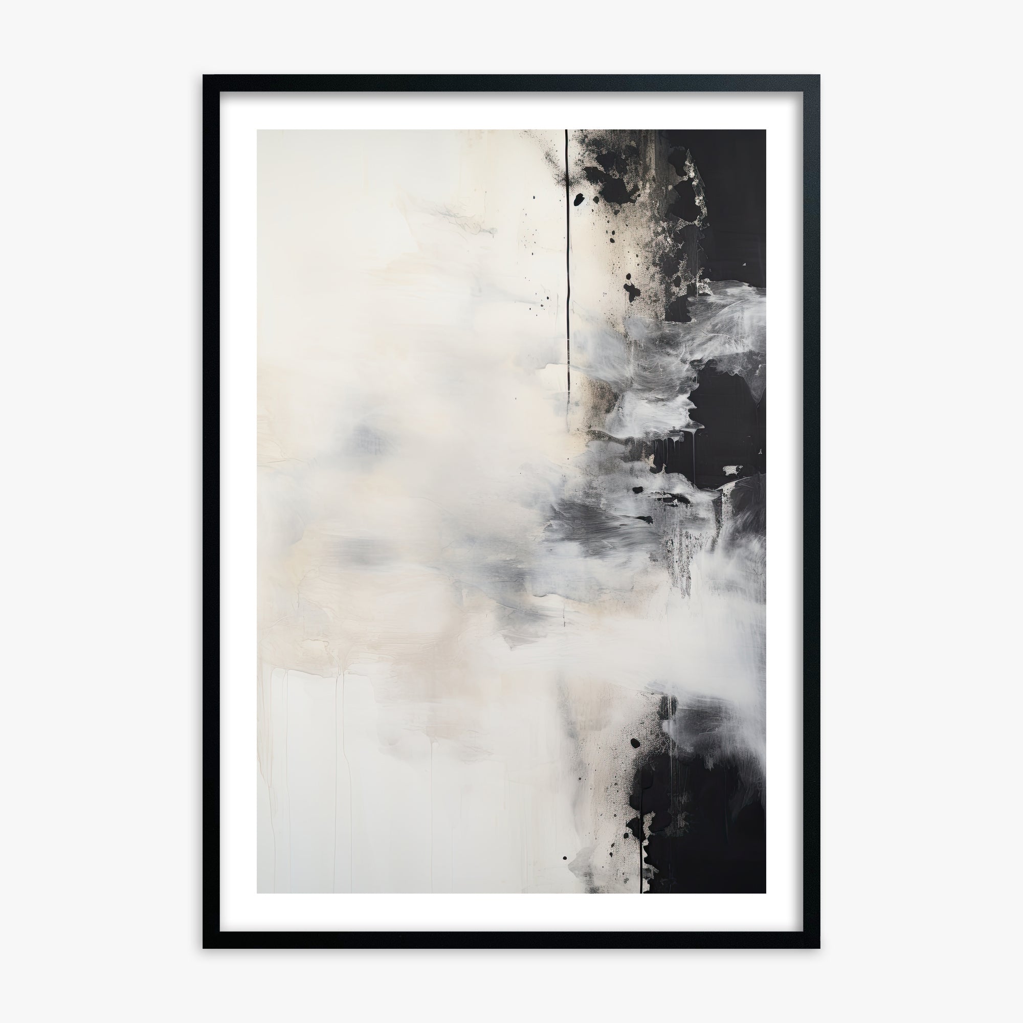 Phantom Cloud, Black Framed Poster With Black Frame
