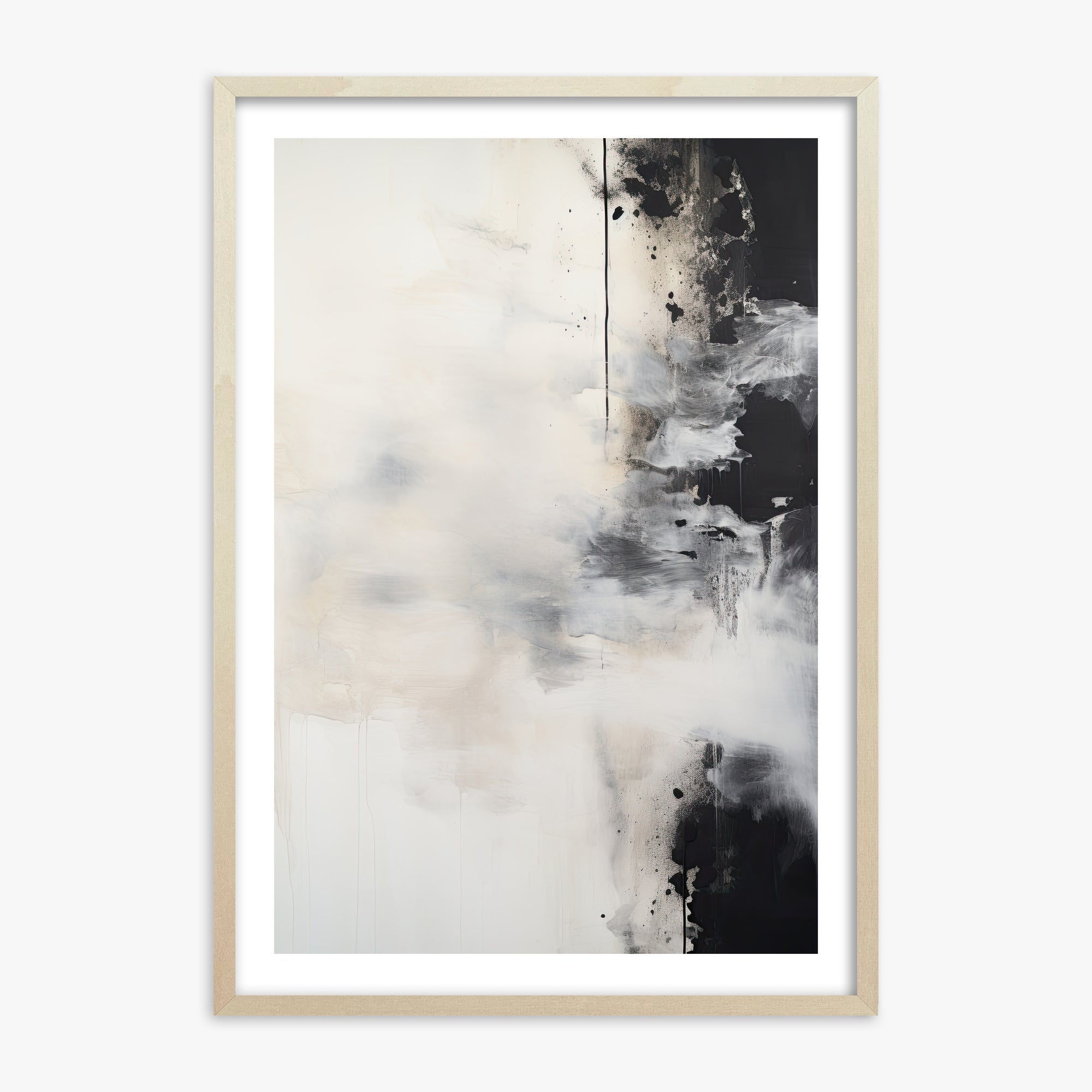 Phantom Cloud, 70x100cm Framed Art Reproduction With Lime Wood Frame