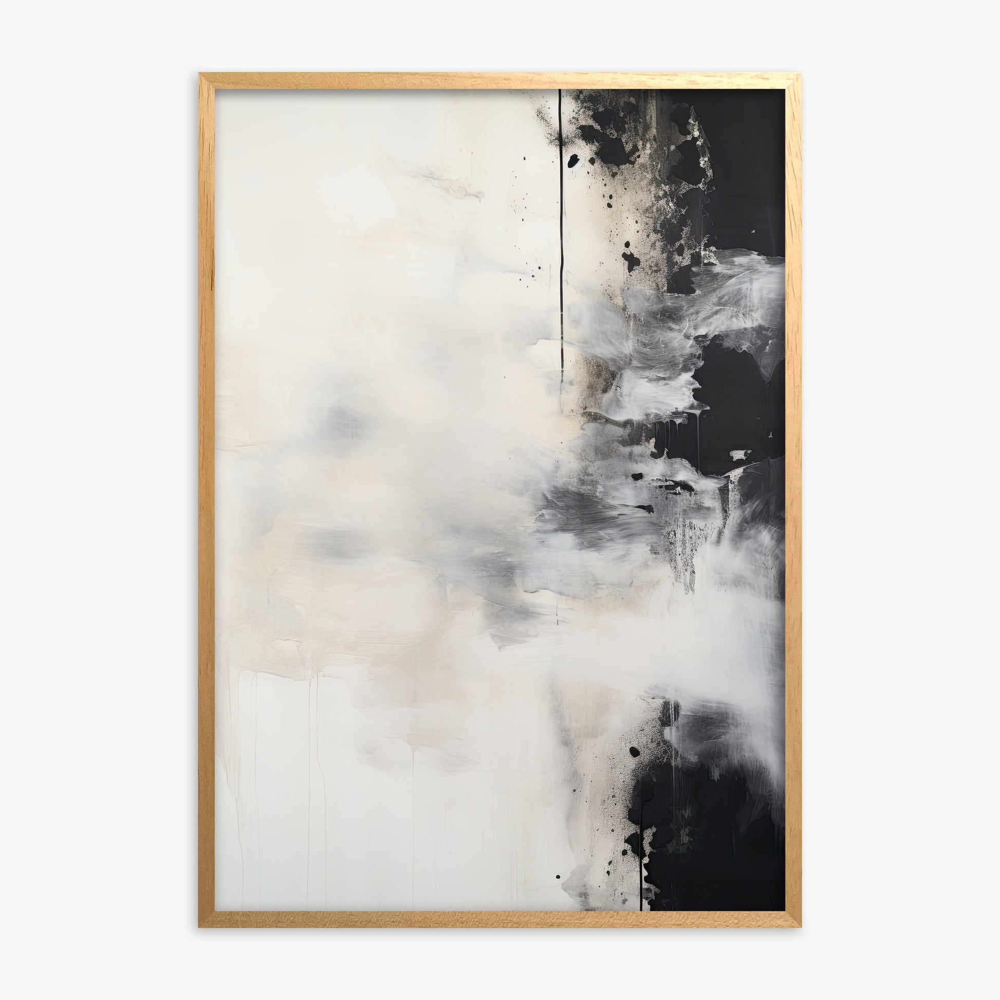 Phantom Cloud, Oak Framed Poster With Oak Frame