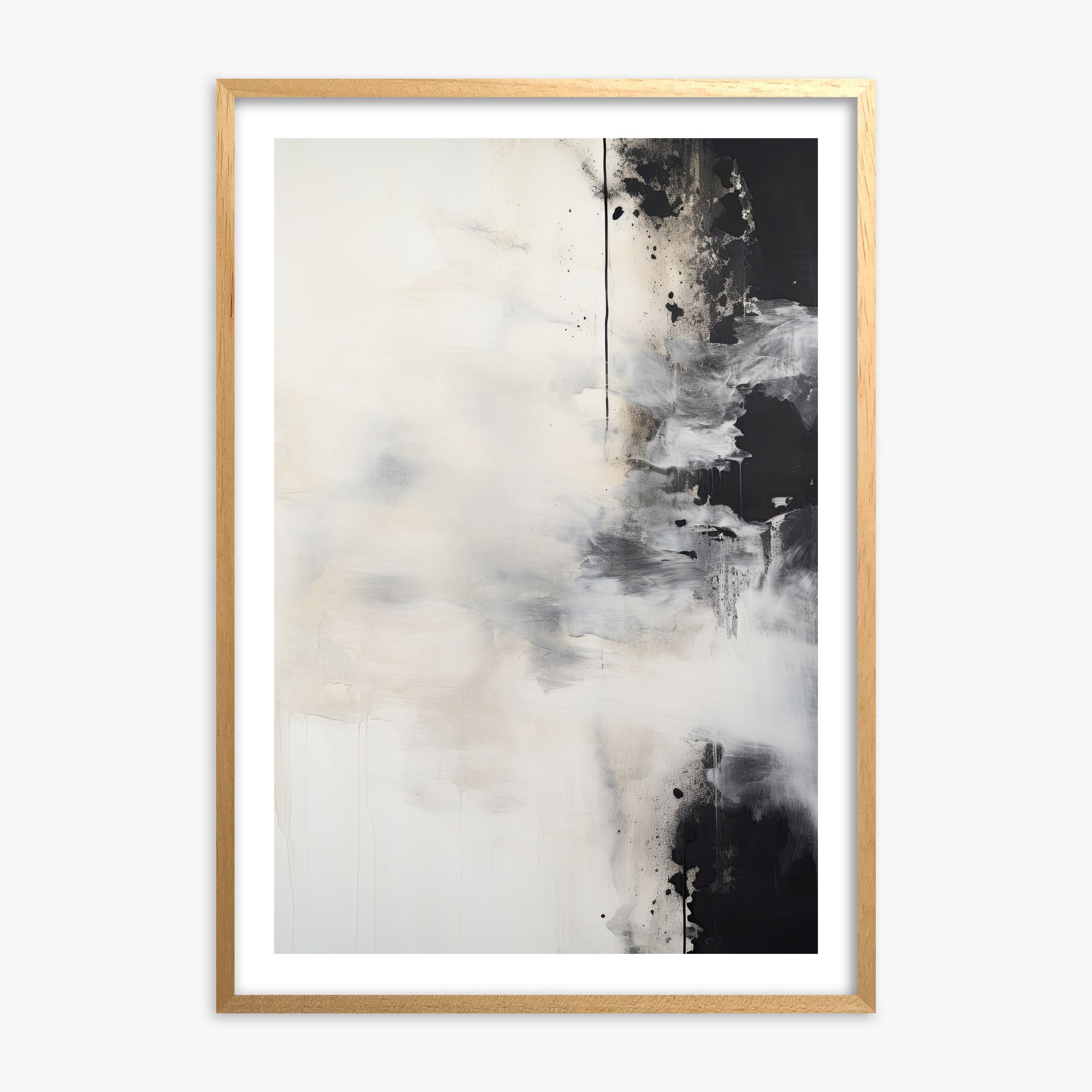Phantom Cloud, Oak Framed Poster With Oak Frame
