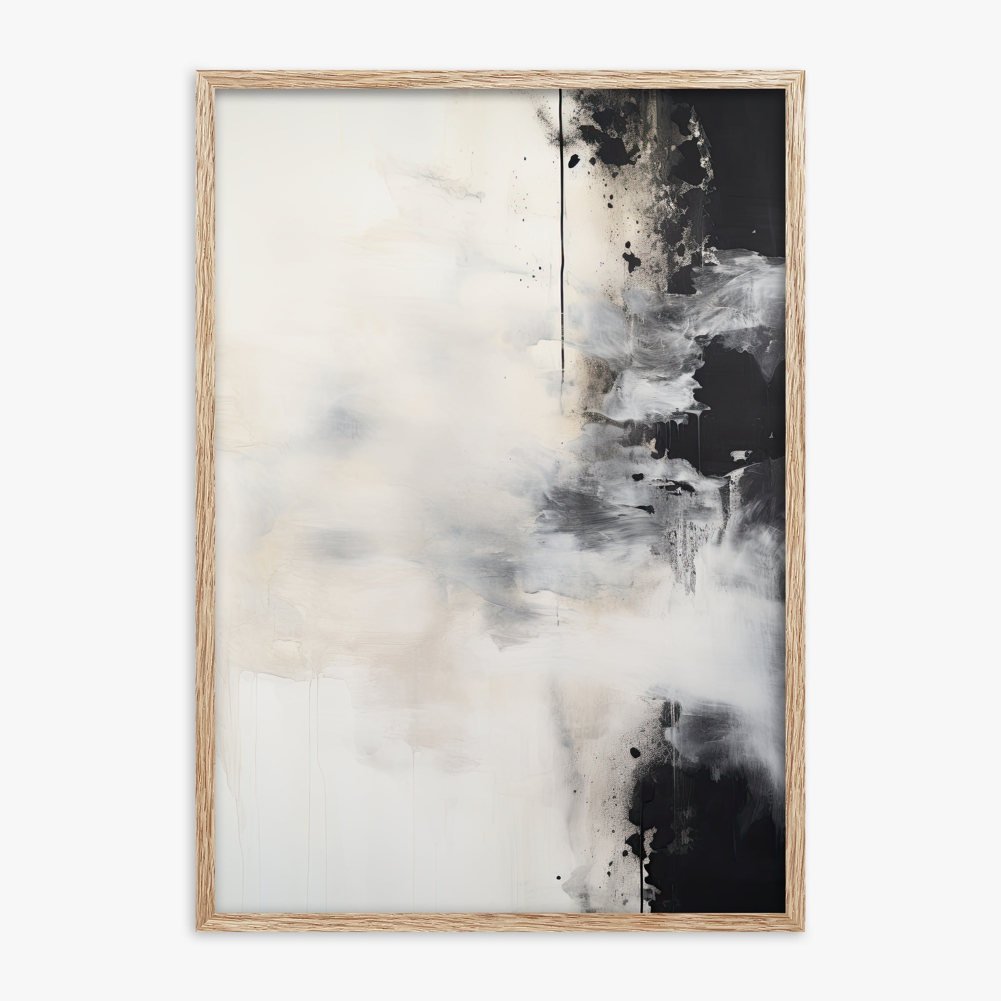 Phantom Cloud, 70x100cm Framed Art Reproduction With Raw Oak Frame