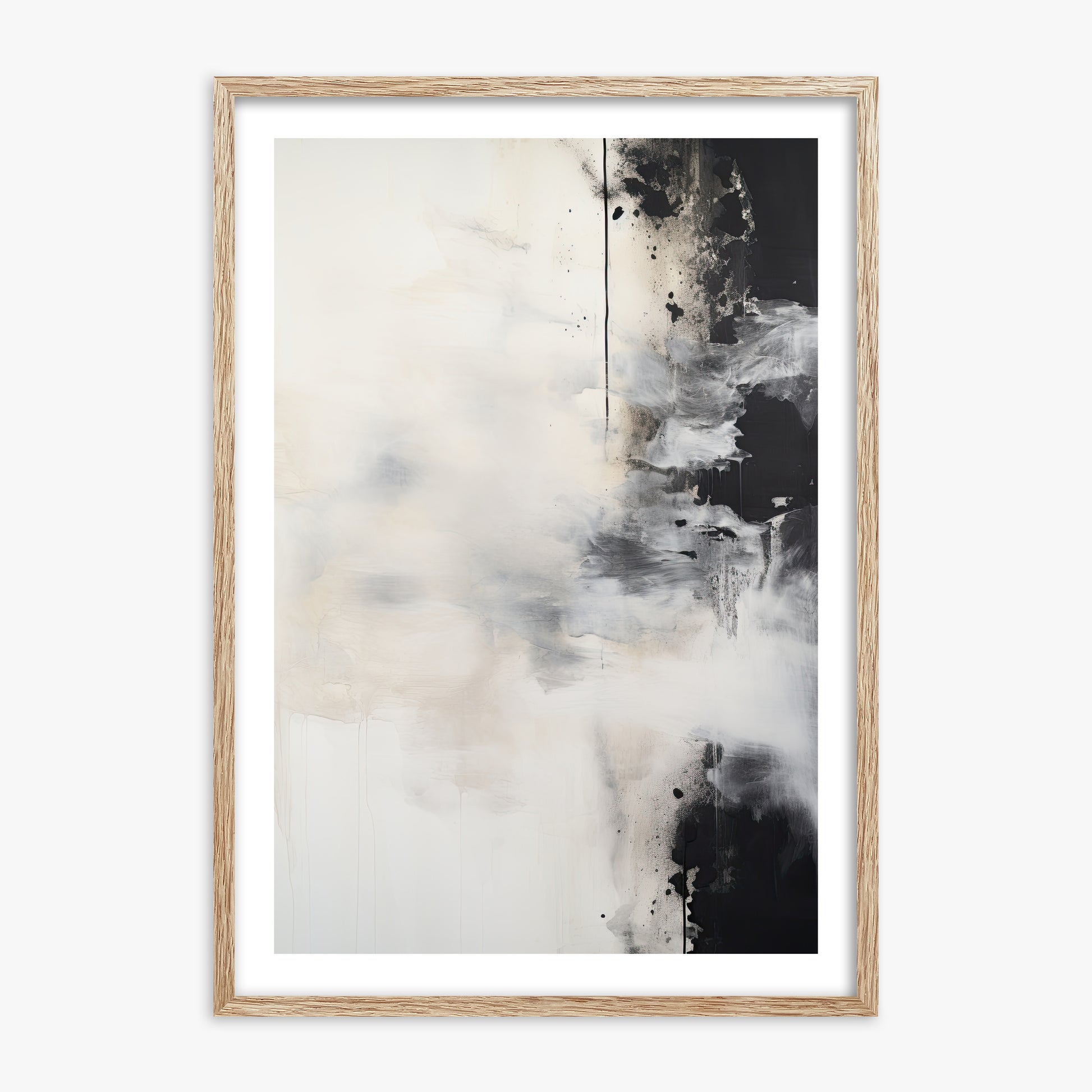 Phantom Cloud, 70x100cm Framed Art Reproduction With Raw Oak Frame
