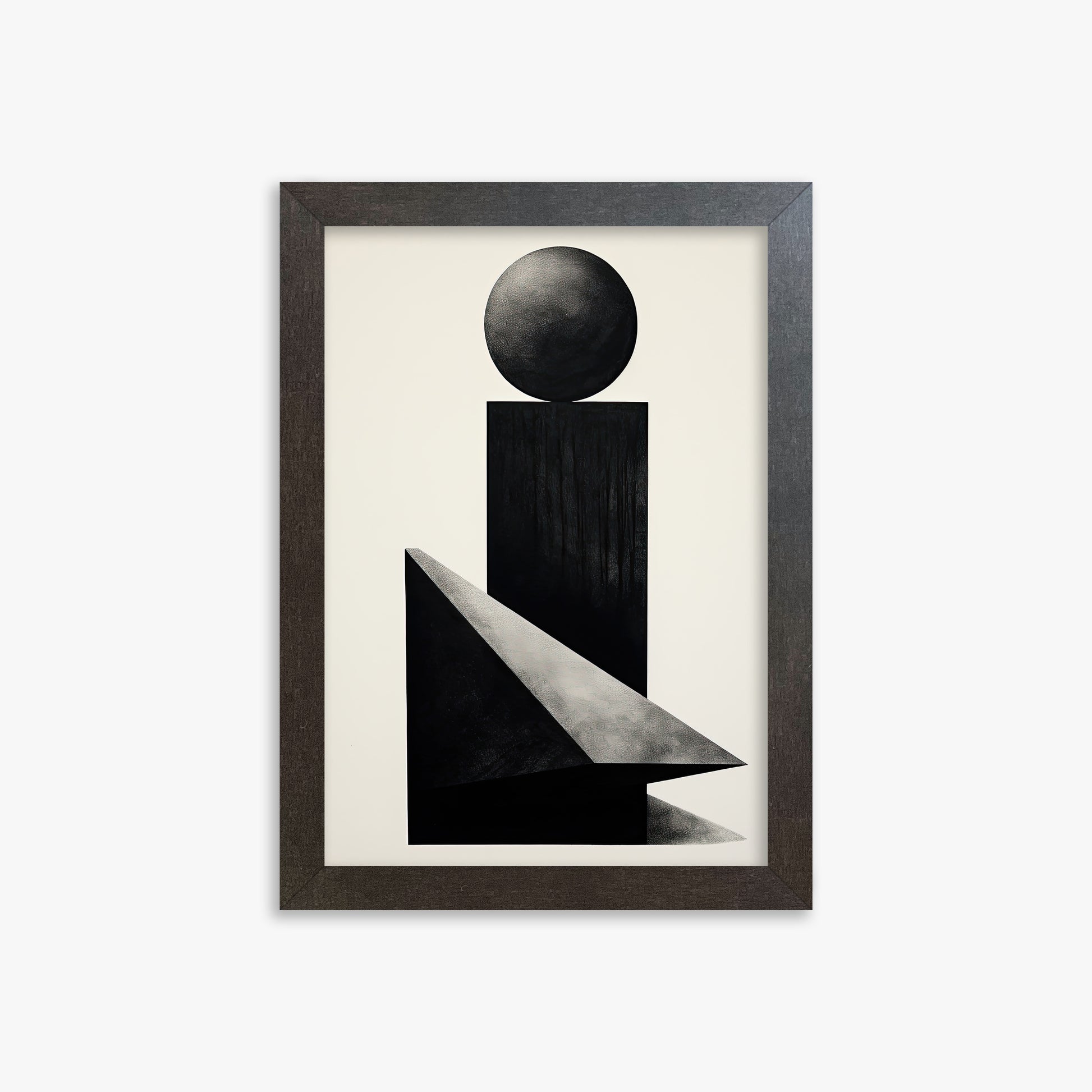 Obsidian Spire, 21x30cm Framed Art Reproduction With Espresso Frame