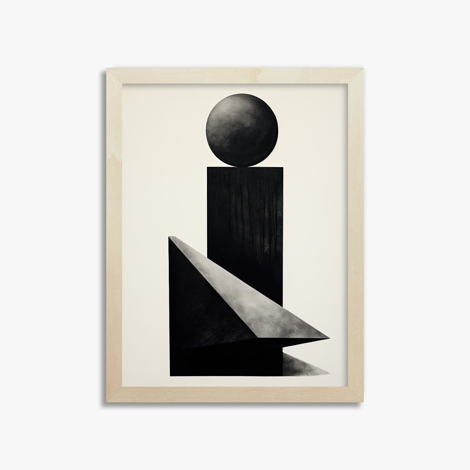 Obsidian Spire, 30x40cm Framed Art Reproduction With Lime Wood Frame