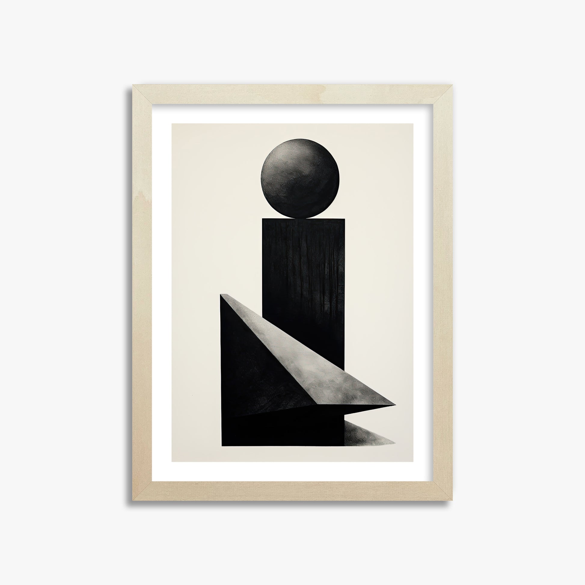 Obsidian Spire, 30x40cm Framed Art Reproduction With Lime Wood Frame