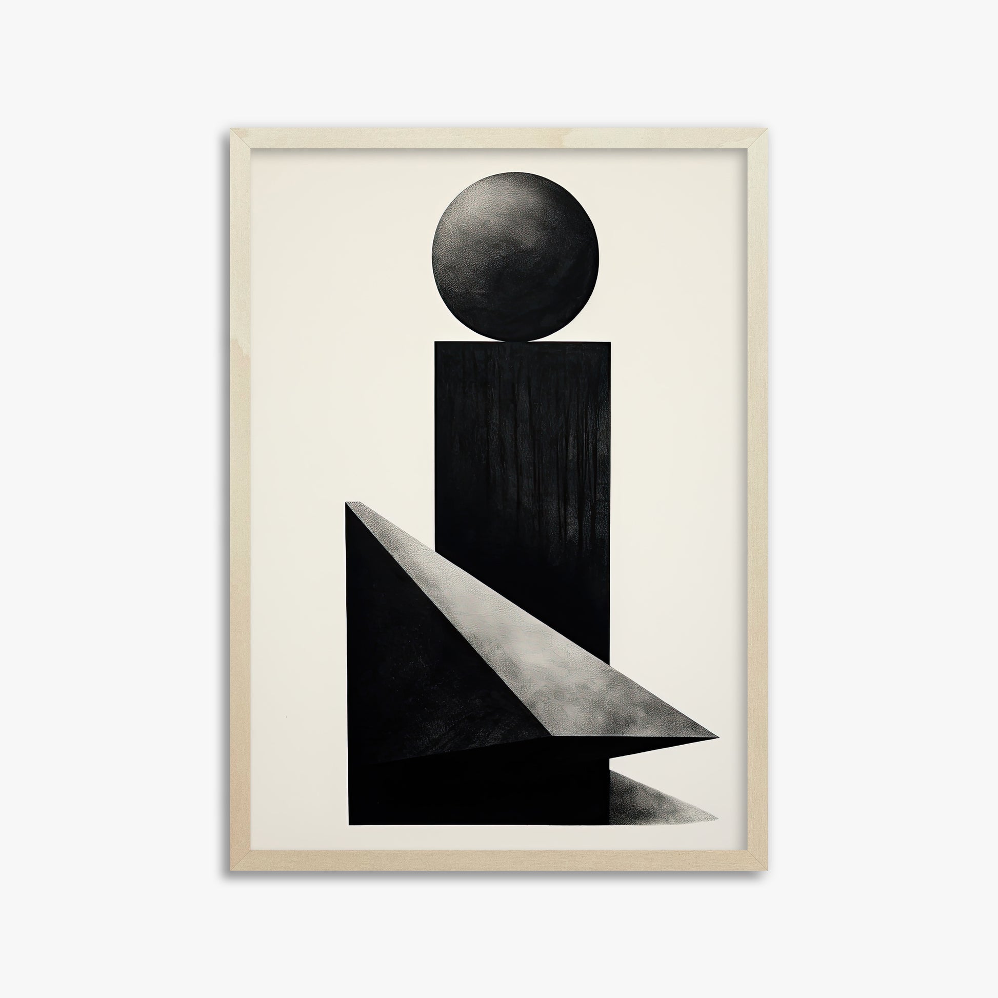 Obsidian Spire, 50x70cm Framed Art Reproduction With Lime Wood Frame