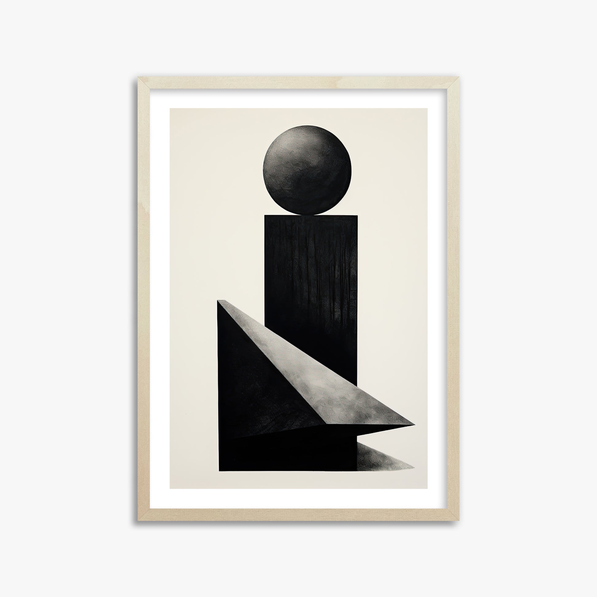 Obsidian Spire, 50x70cm Framed Art Reproduction With Lime Wood Frame