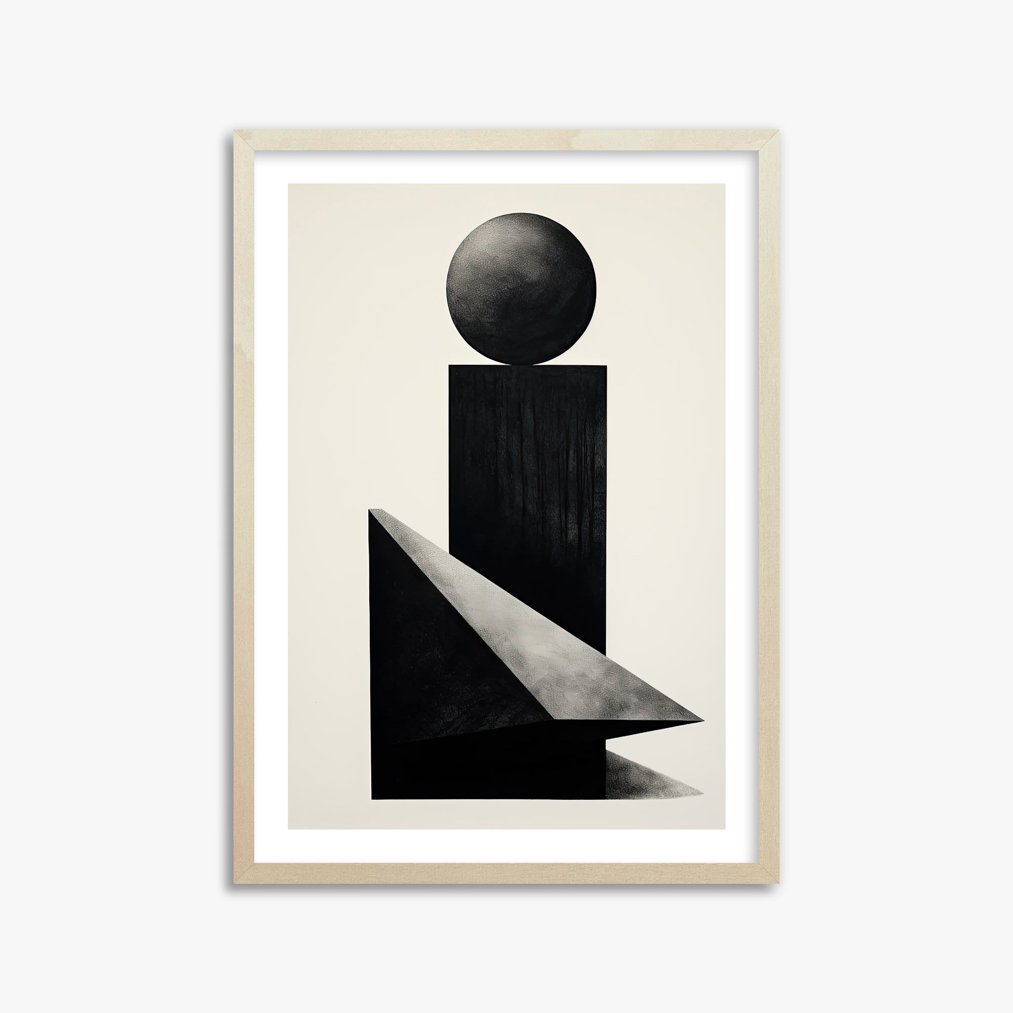 Obsidian Spire, 50x70cm Framed Art Reproduction With Lime Wood Frame