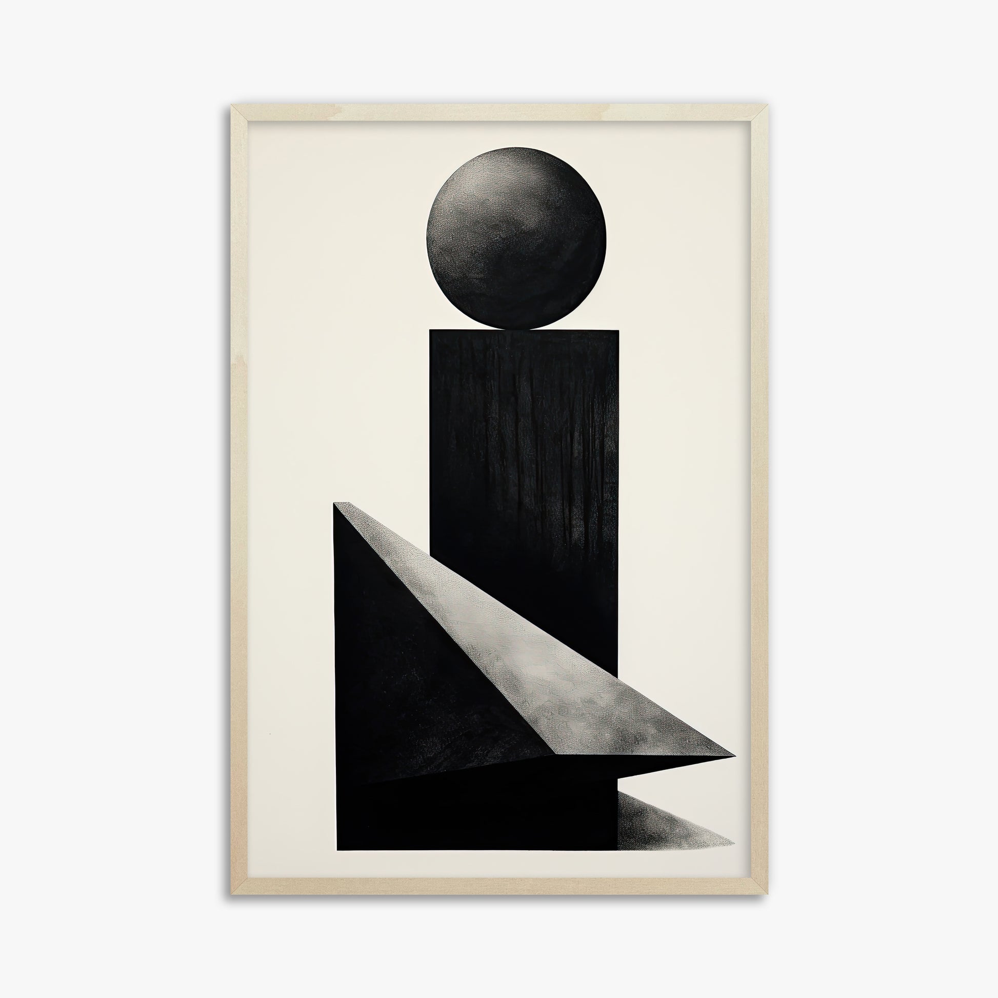 Obsidian Spire, 61x91cm Framed Art Reproduction With Lime Wood Frame