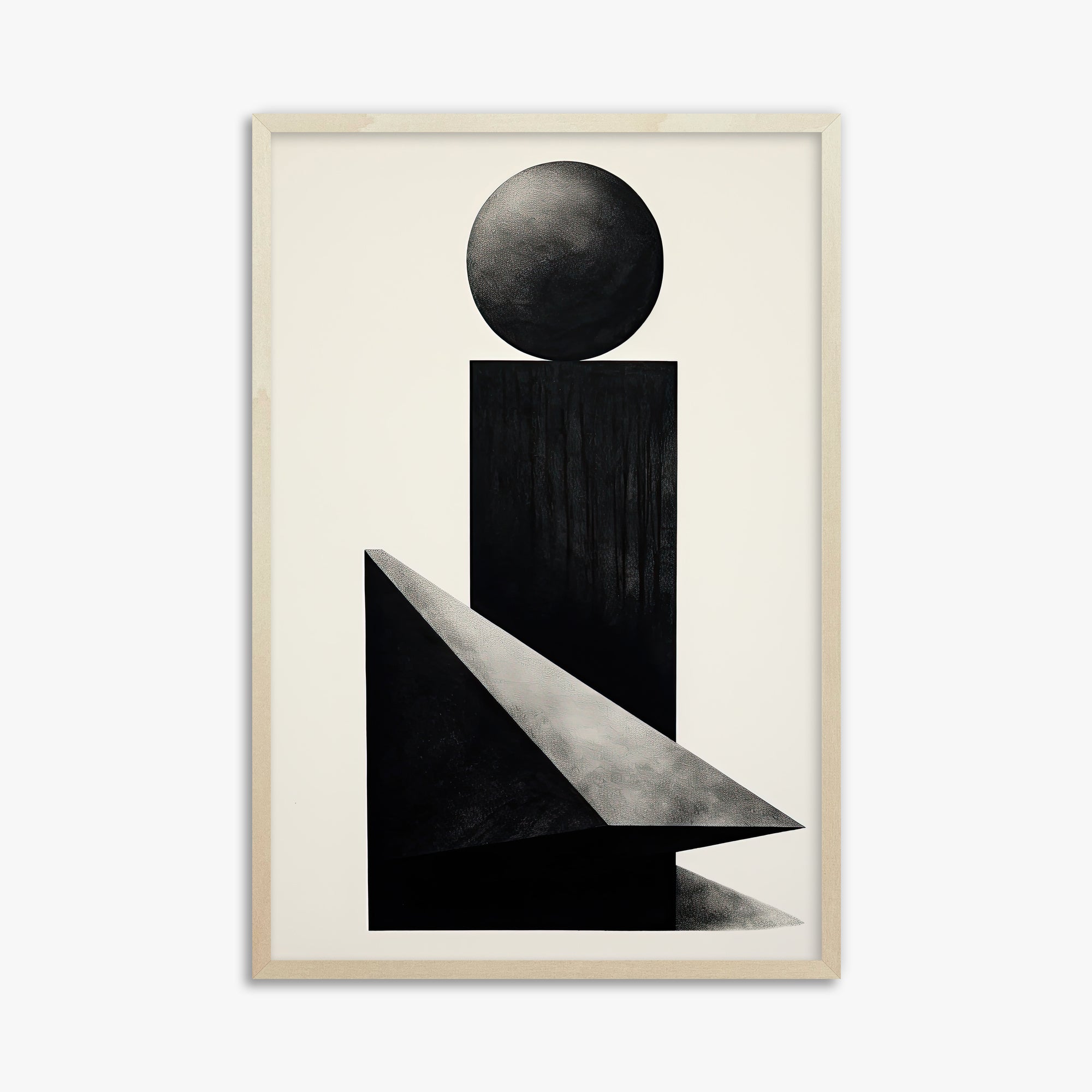 Obsidian Spire, 61x91cm Framed Art Reproduction With Lime Wood Frame