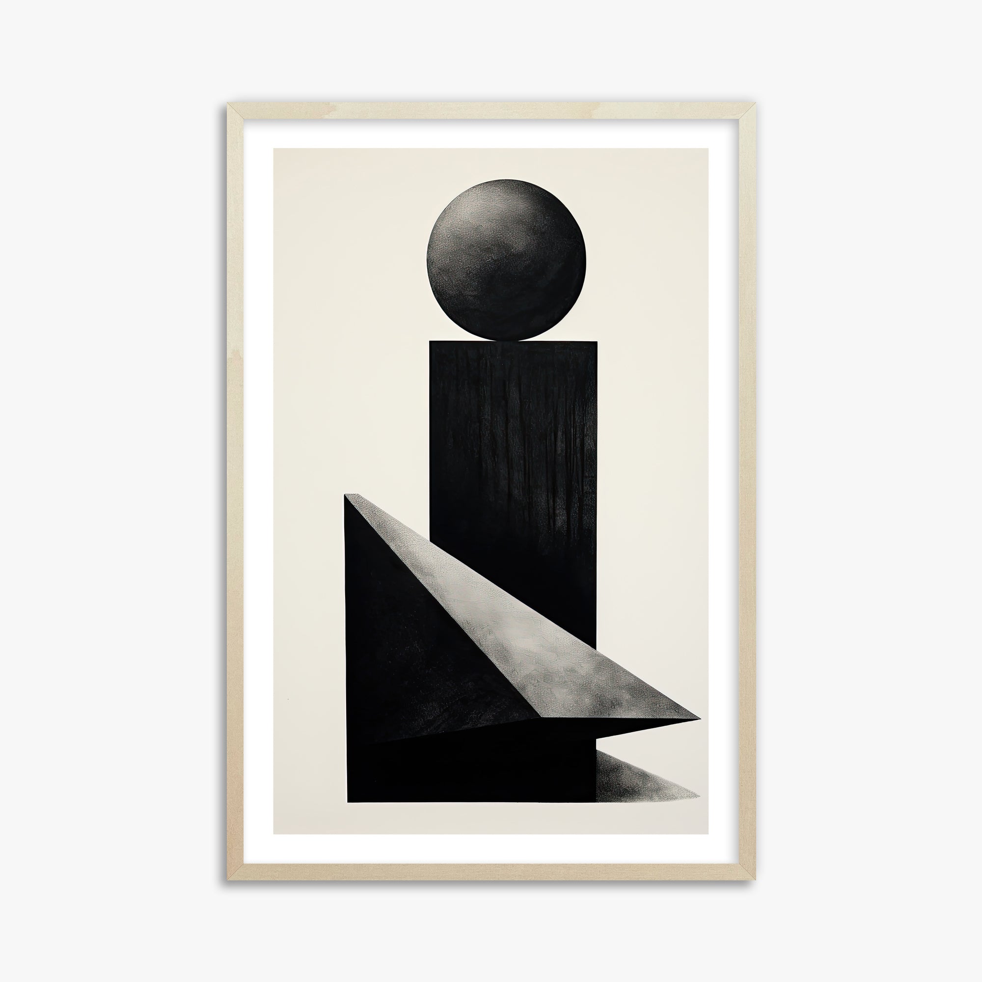 Obsidian Spire, 61x91cm Framed Art Reproduction With Lime Wood Frame