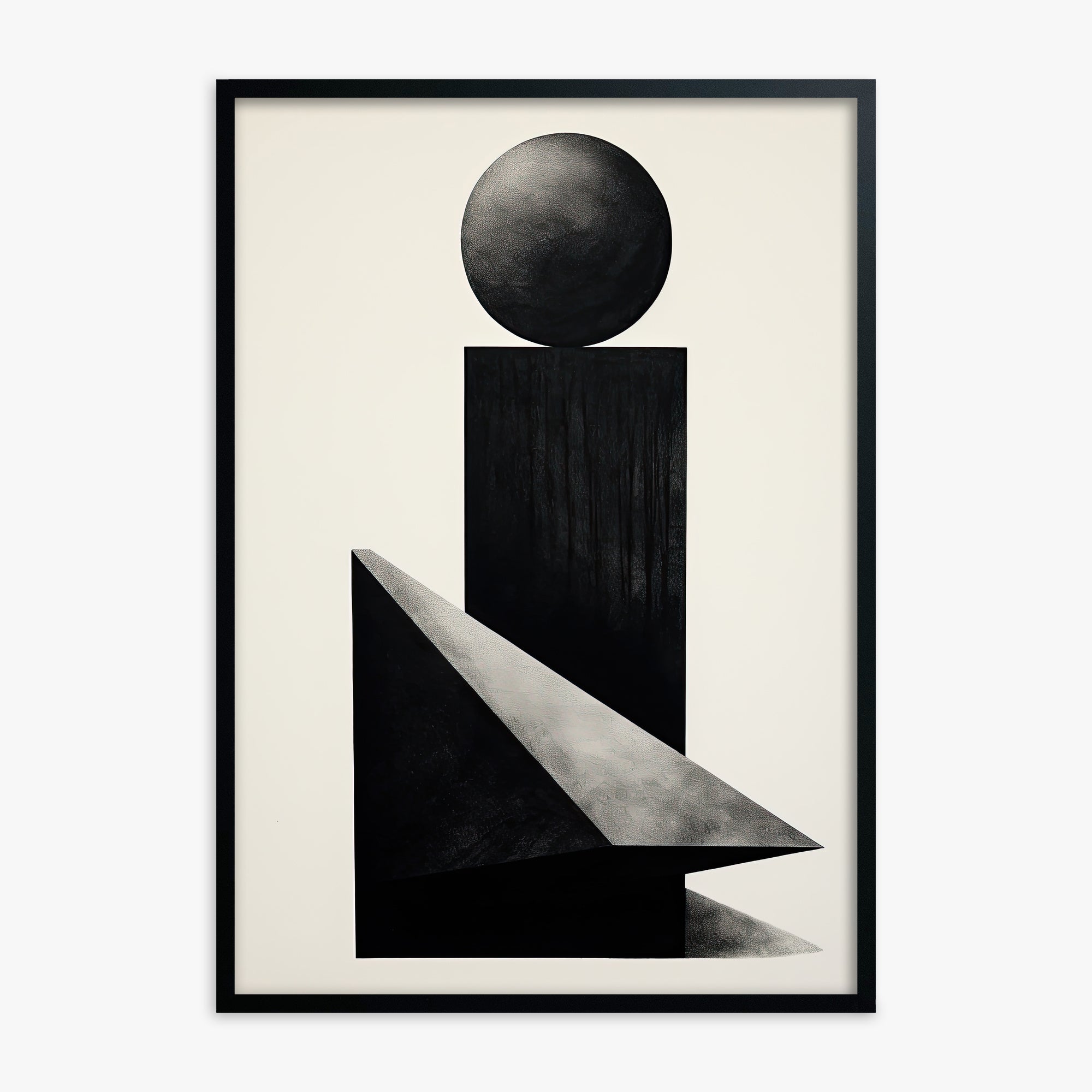 Obsidian Spire, Black Framed Poster With Black Frame