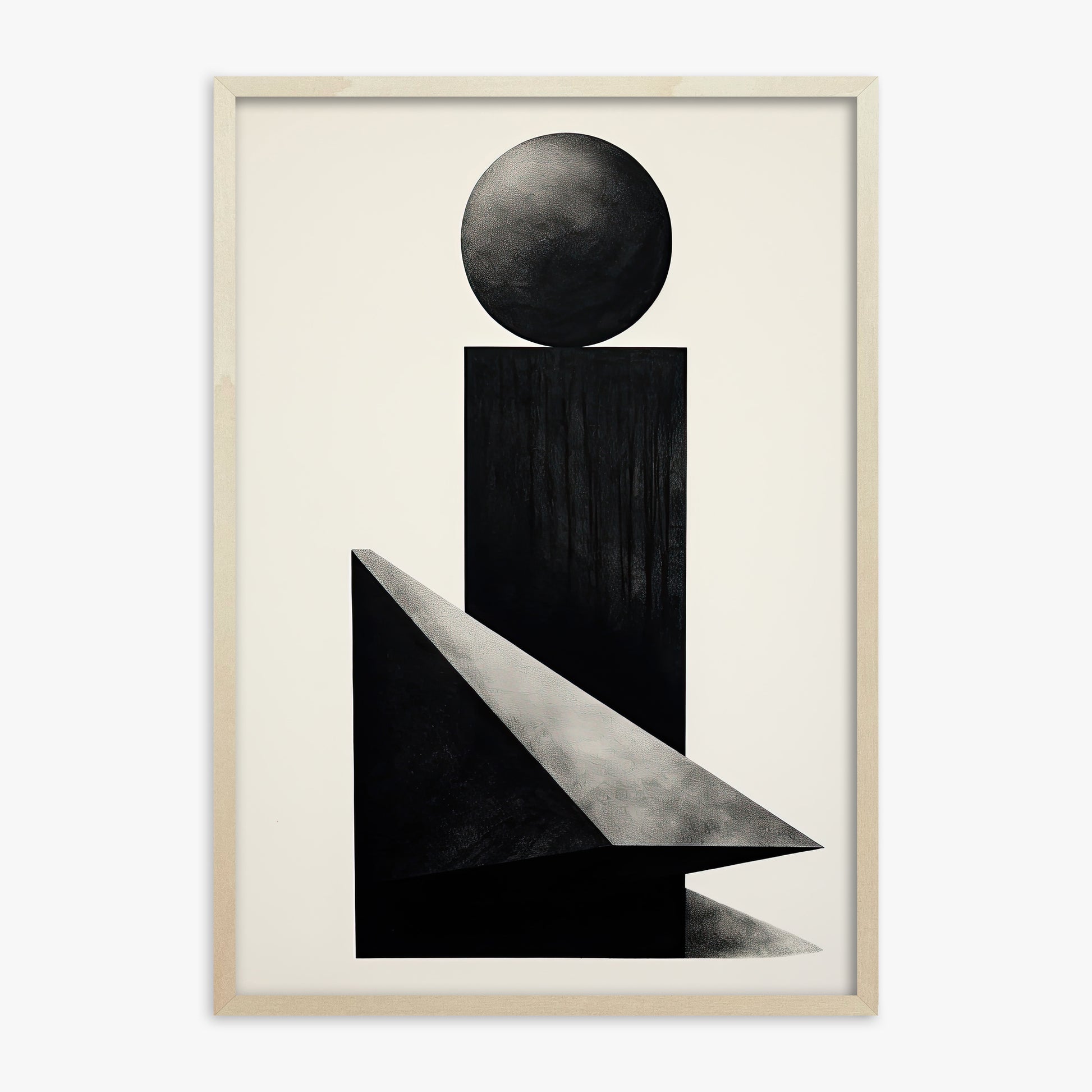 Obsidian Spire, 70x100cm Framed Art Reproduction With Lime Wood Frame