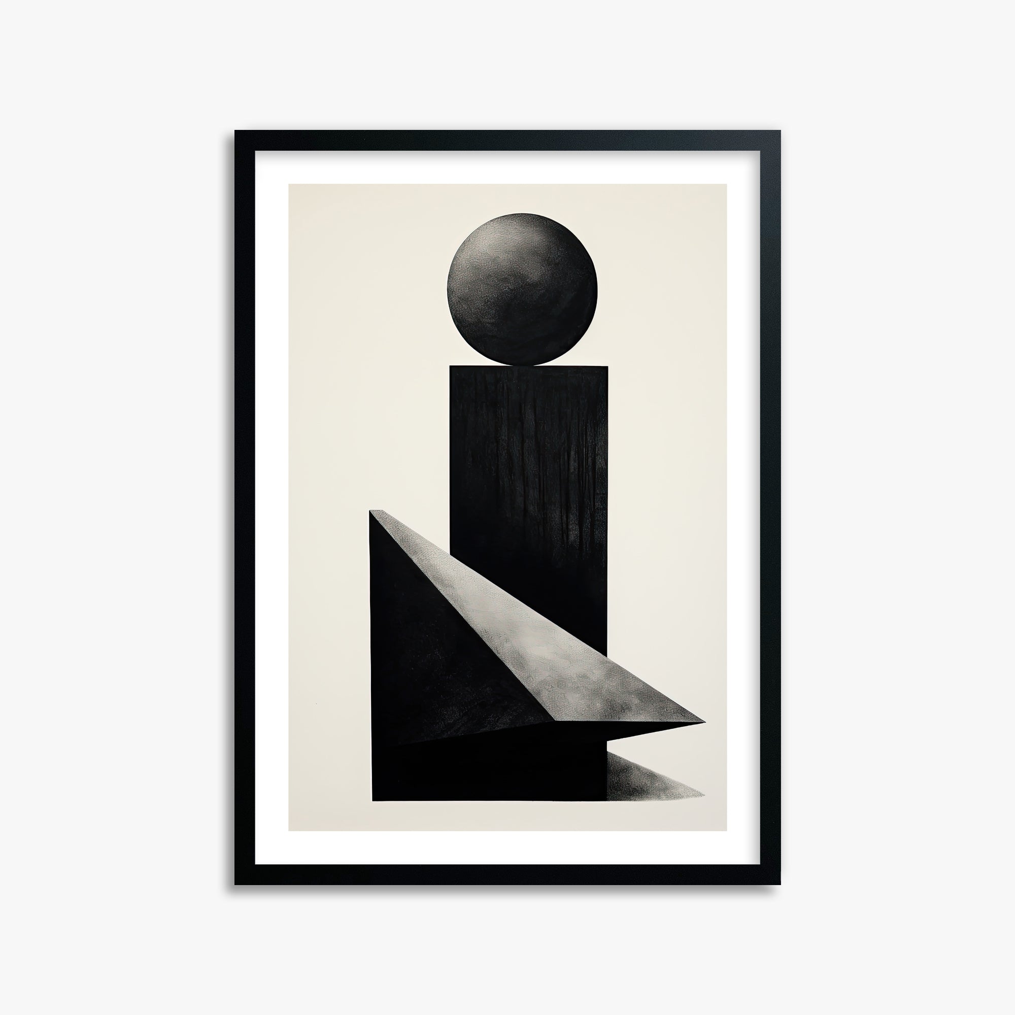 Obsidian Spire, 50x70cm Black Framed Art Reproduction