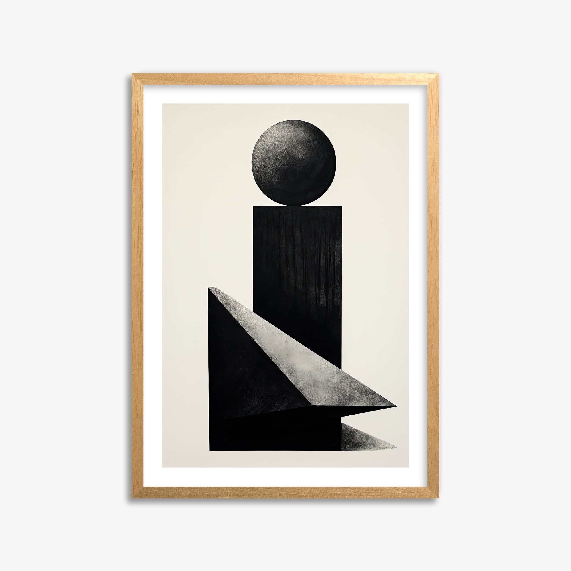 Obsidian Spire, 50x70cm Oak Framed Art Reproduction