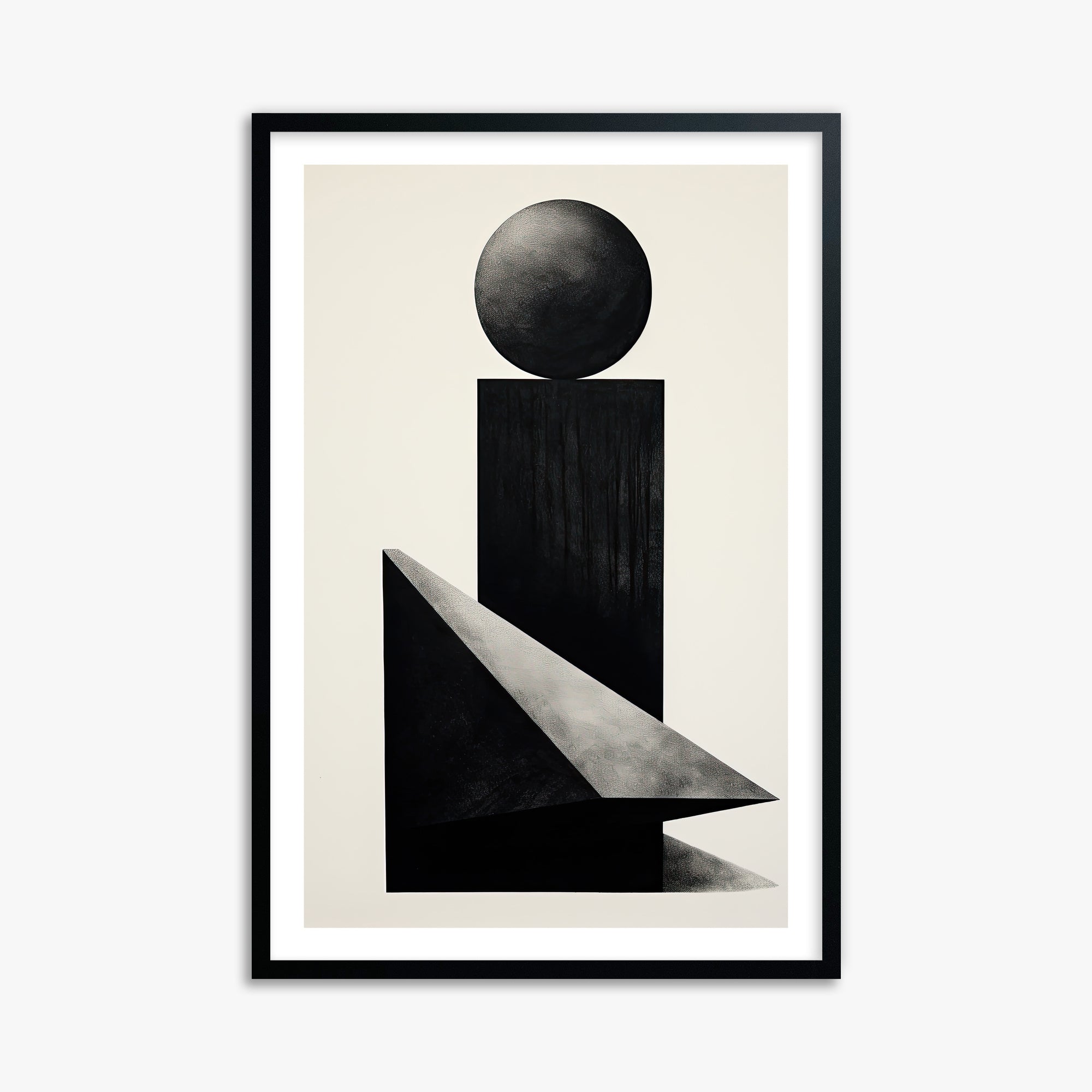 Obsidian Spire, 61x91cm Black Framed Art Reproduction